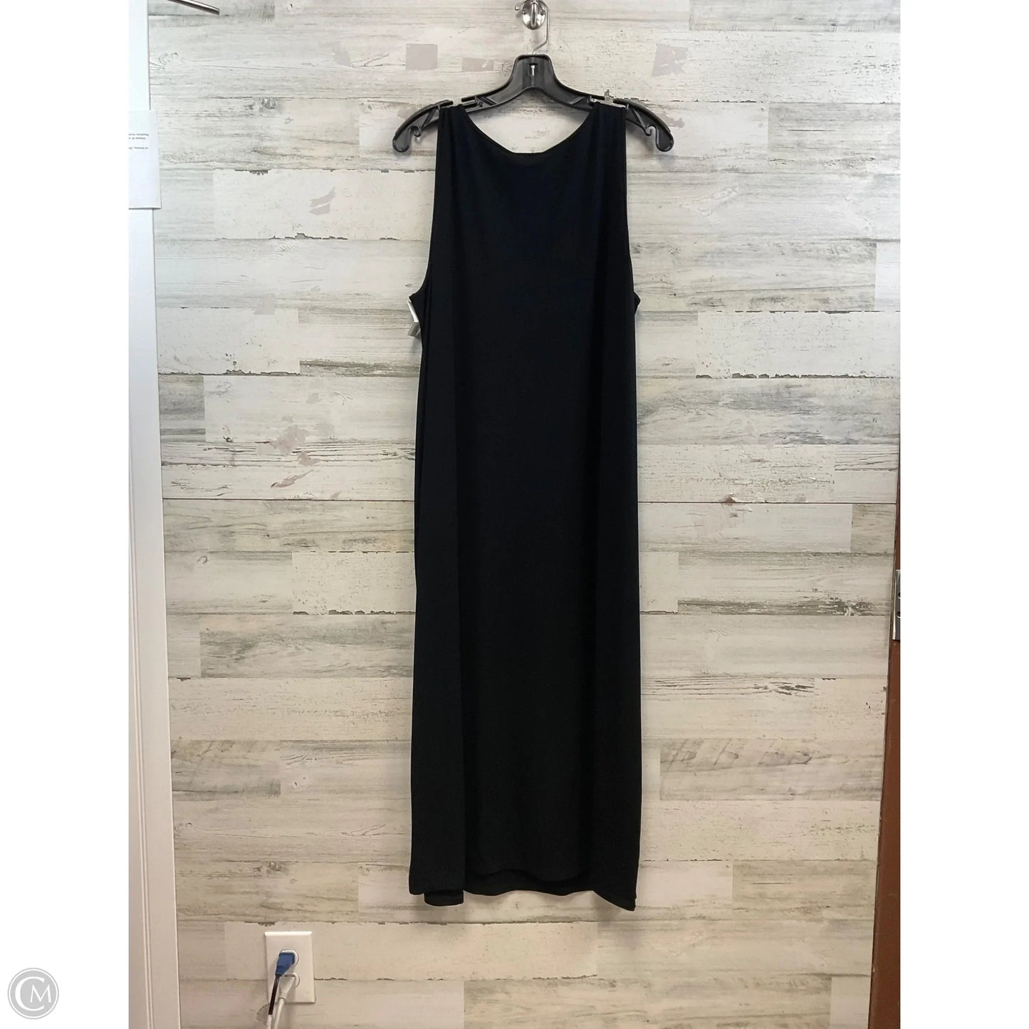 Dress Casual Midi By Eileen Fisher In Black, Size: 1x