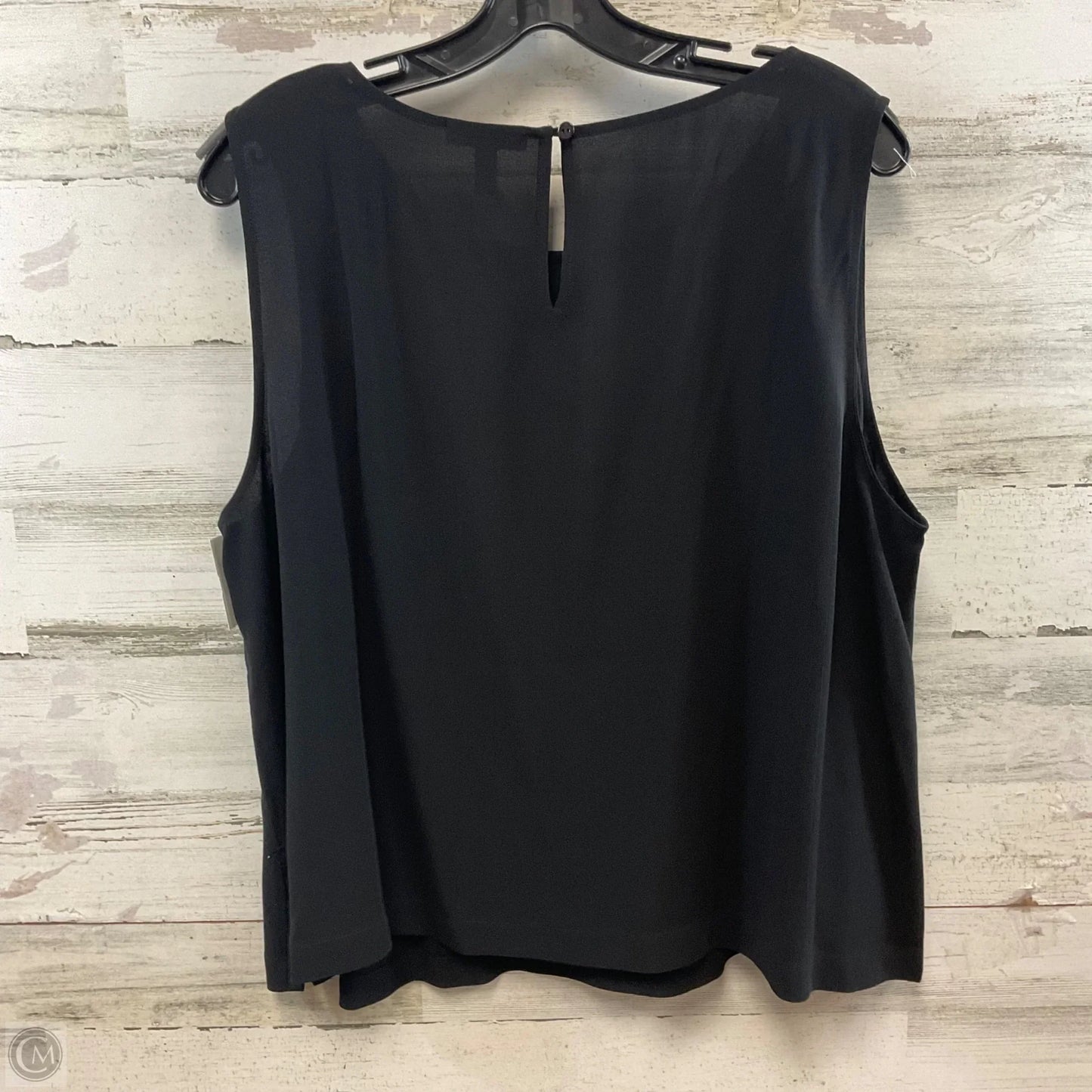 Top Sleeveless By Eileen Fisher In Black, Size: 1x