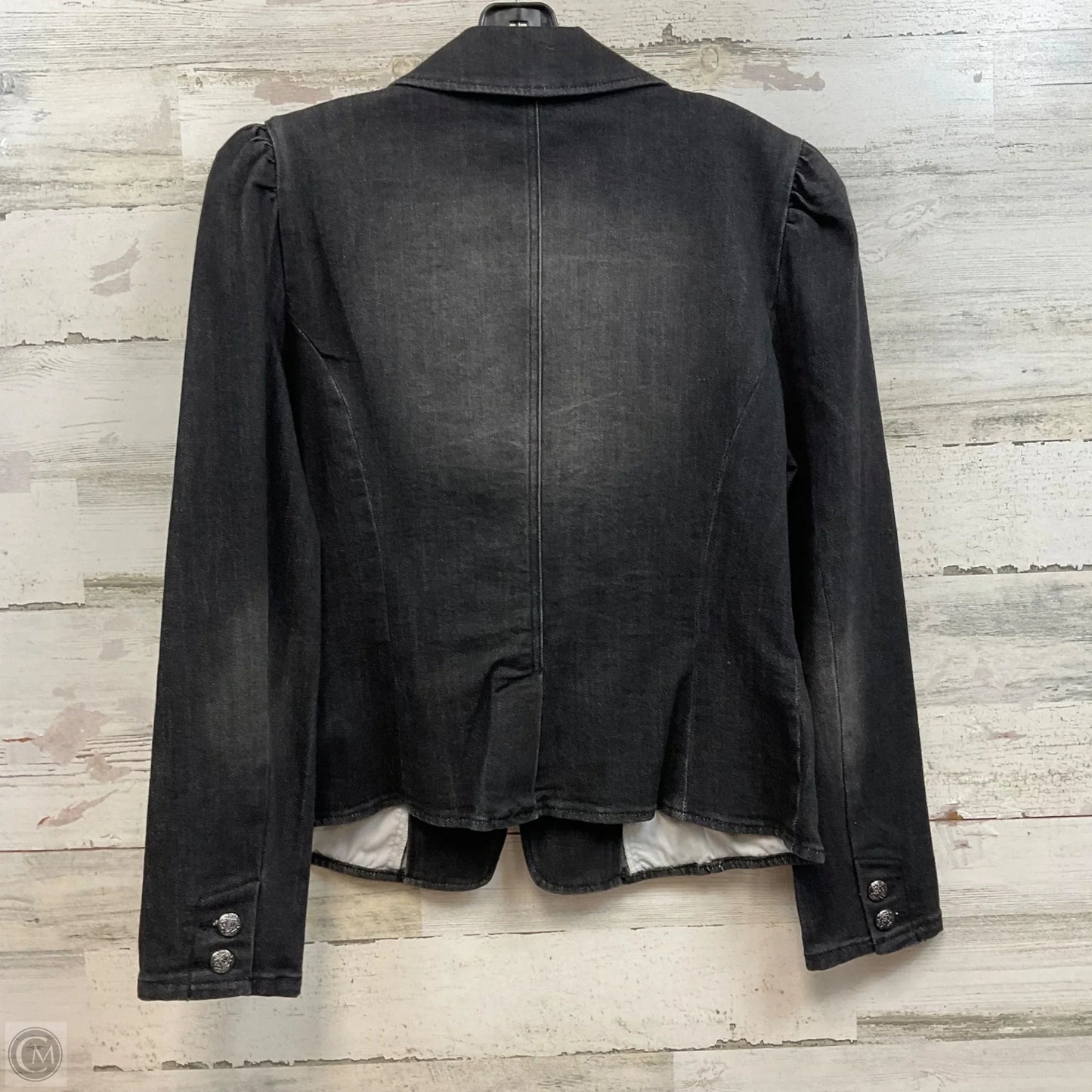 Jacket Denim By Inc In Black Denim, Size: L