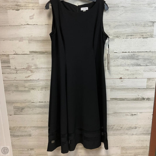 Dress Work By Calvin Klein In Black, Size: L