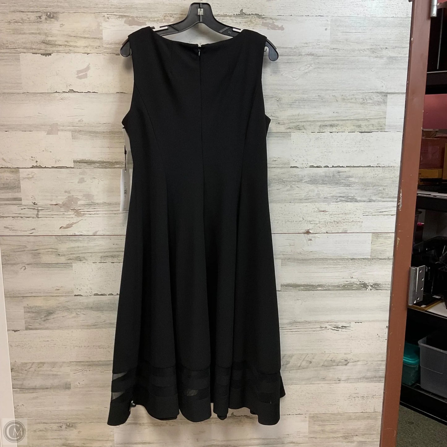Dress Work By Calvin Klein In Black, Size: L