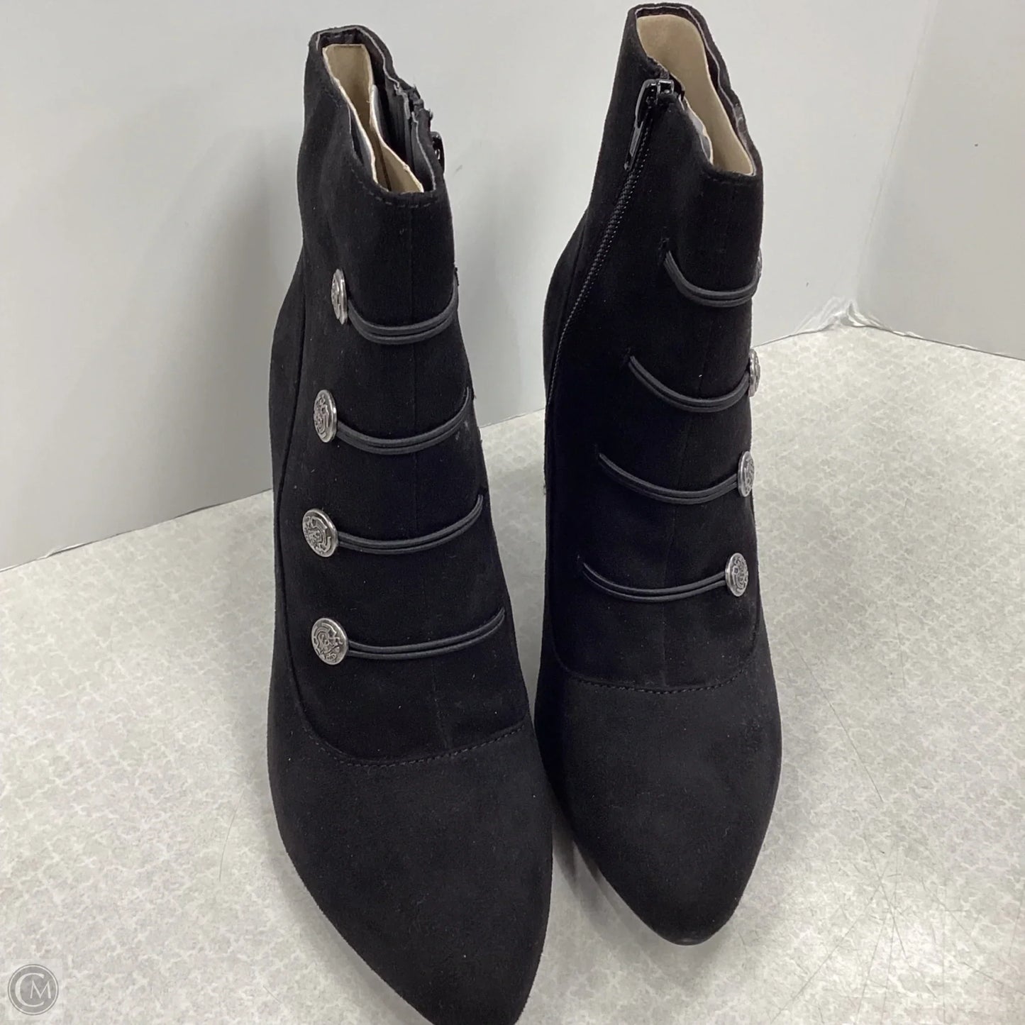 Boots Ankle Heels By Rialto In Black, Size: 10