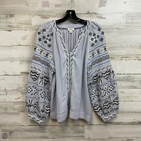 Top Long Sleeve By Sundance In Blue, Size: M