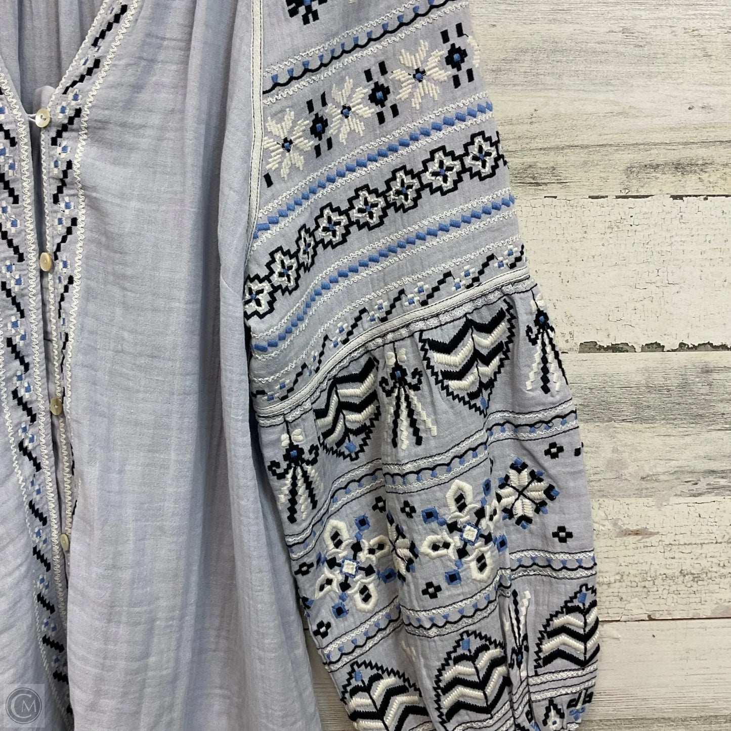 Top Long Sleeve By Sundance In Blue, Size: M