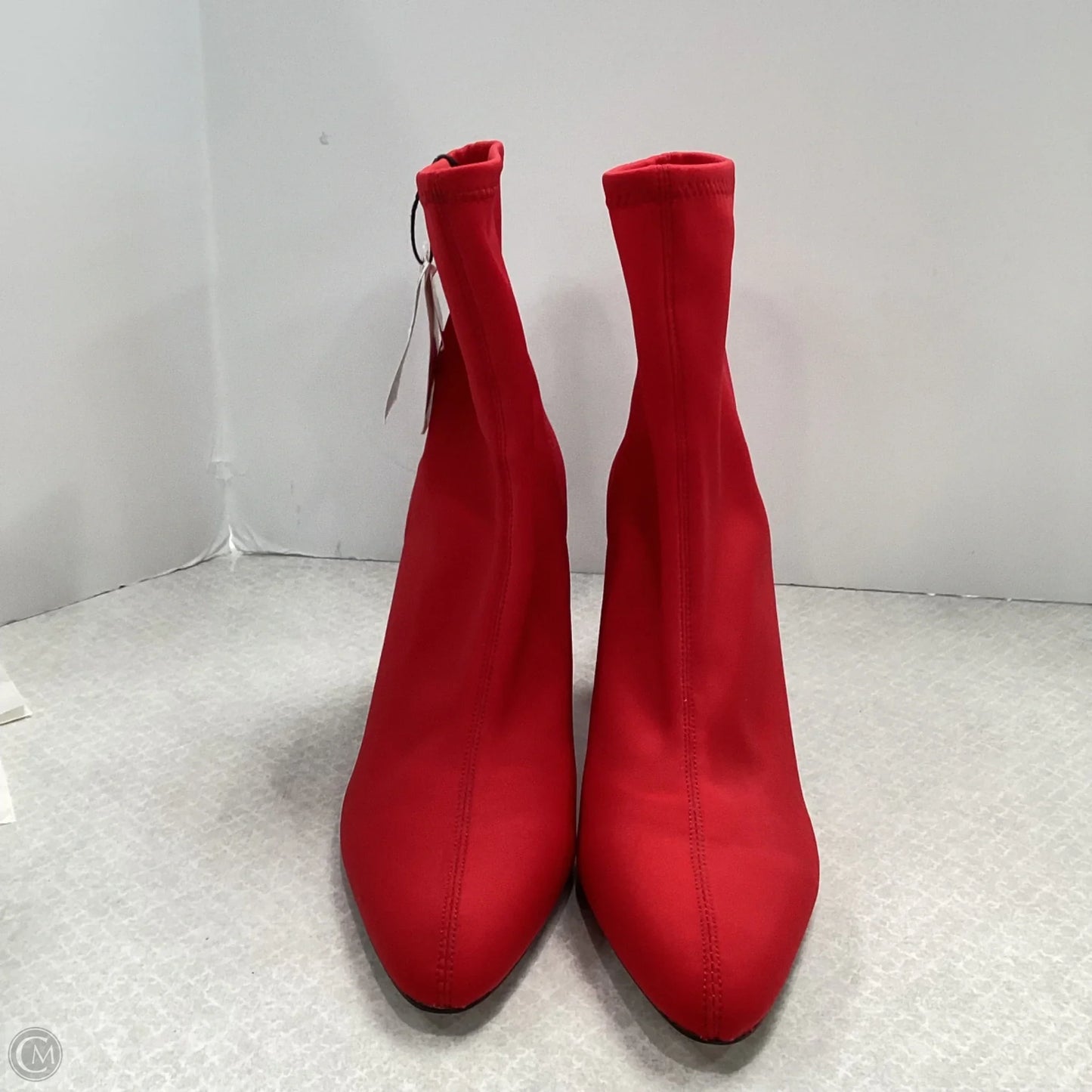 Boots Ankle Heels By Zara In Red, Size: 9
