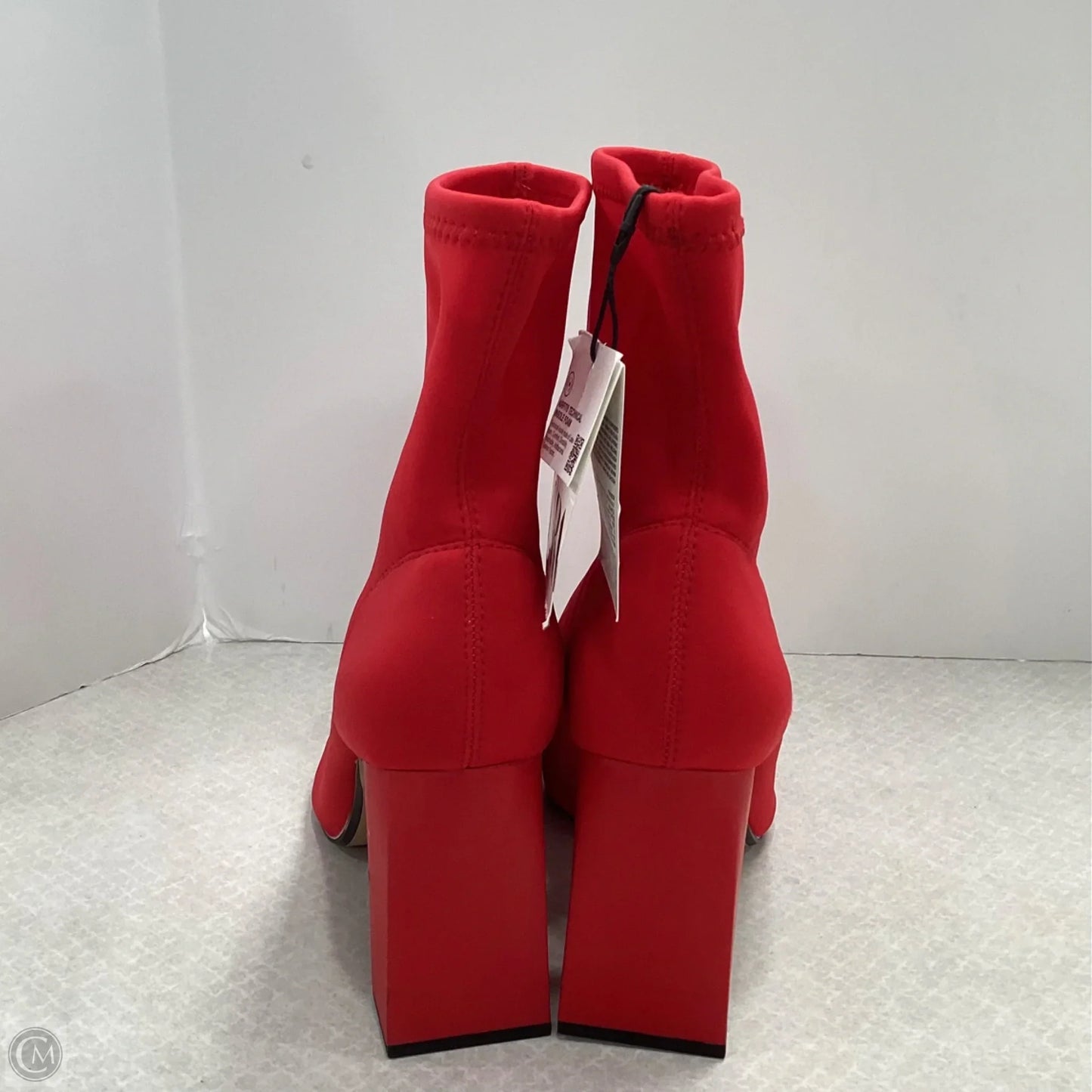 Boots Ankle Heels By Zara In Red, Size: 9