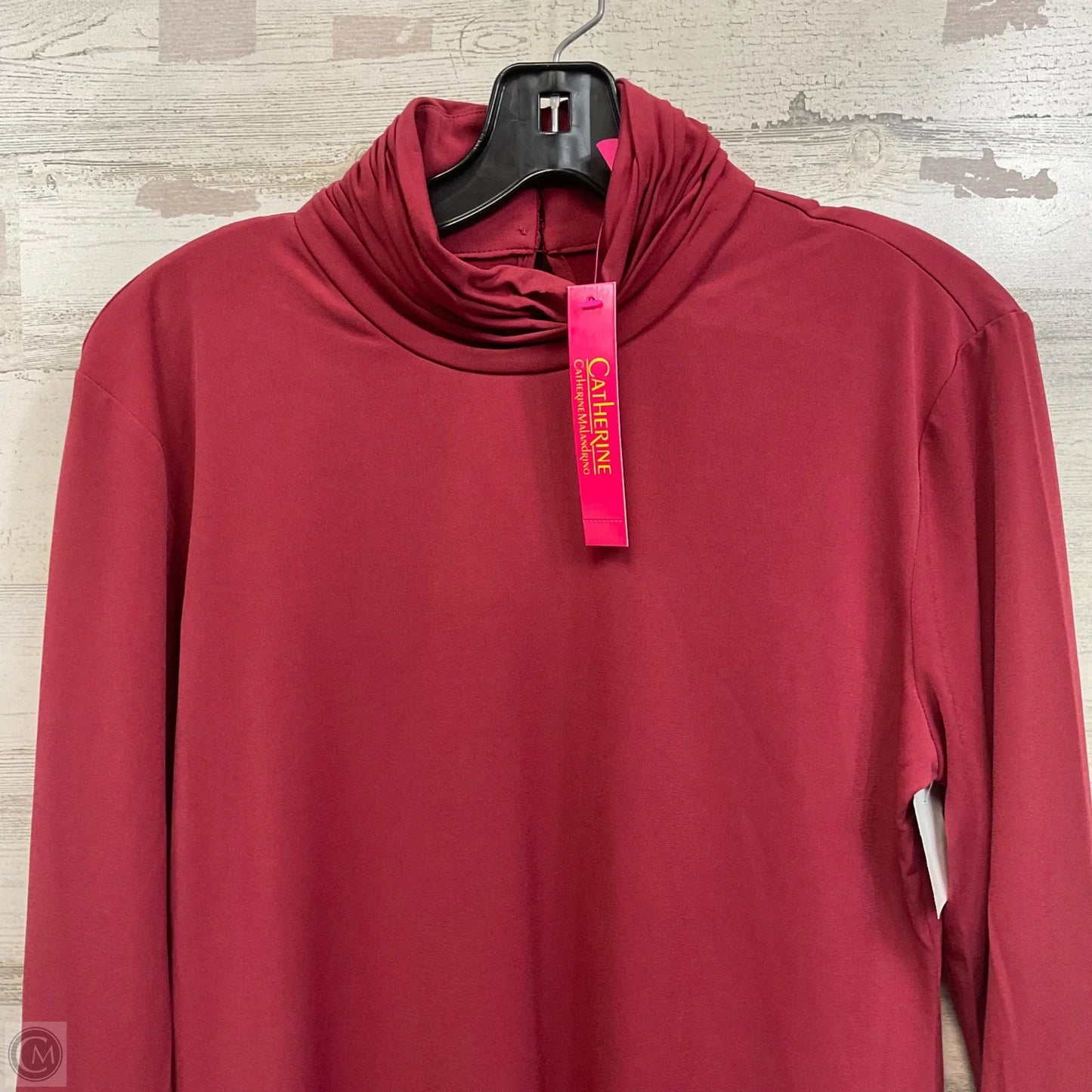 Top Long Sleeve Basic By Catherine Malandrino In Red, Size: L