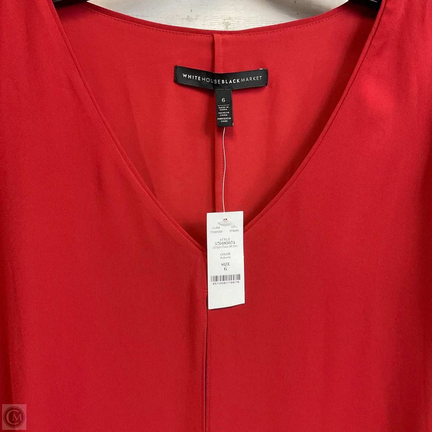 Dress Work By White House Black Market In Red, Size: S