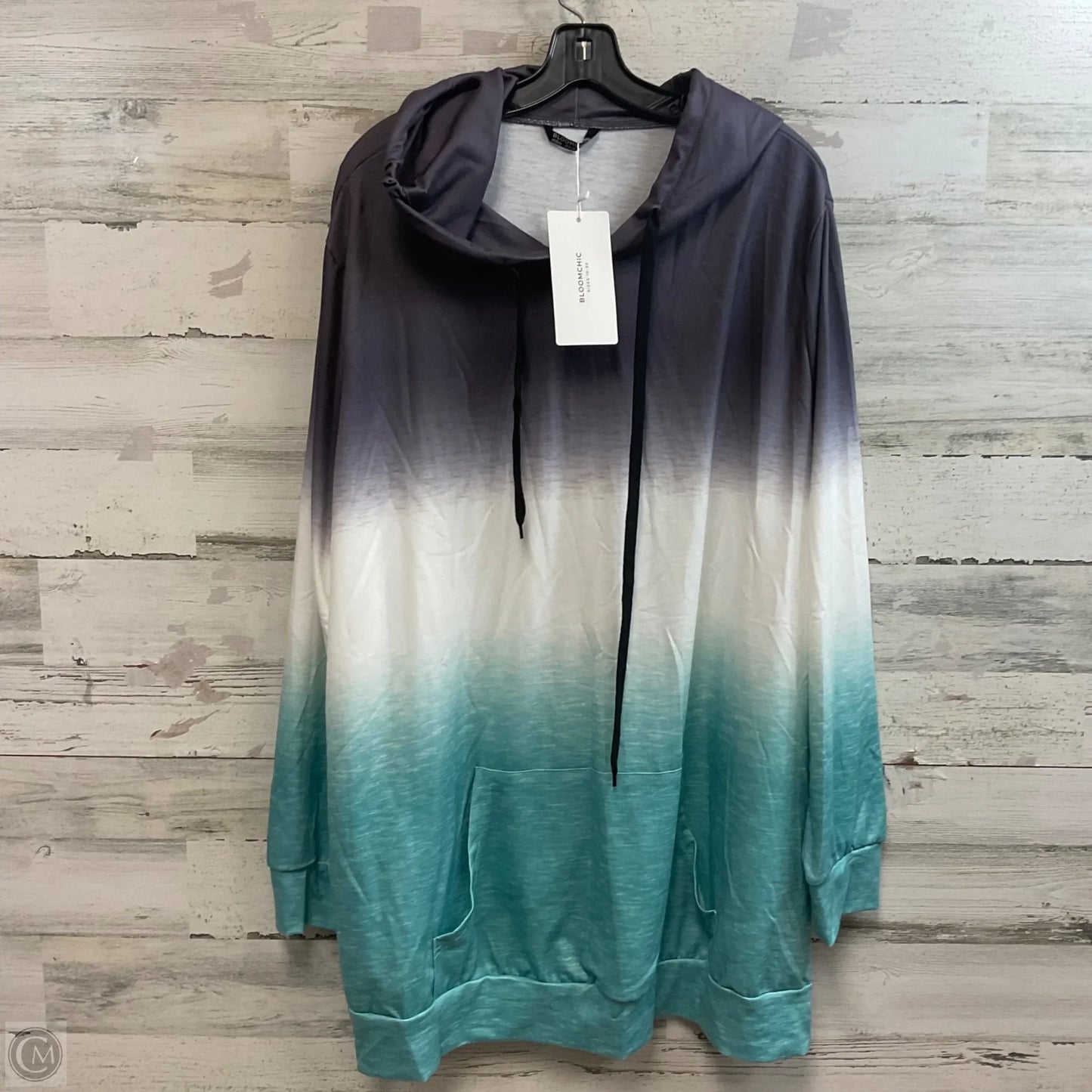 Top Long Sleeve By Bloomchic In Grey, Size: 3x