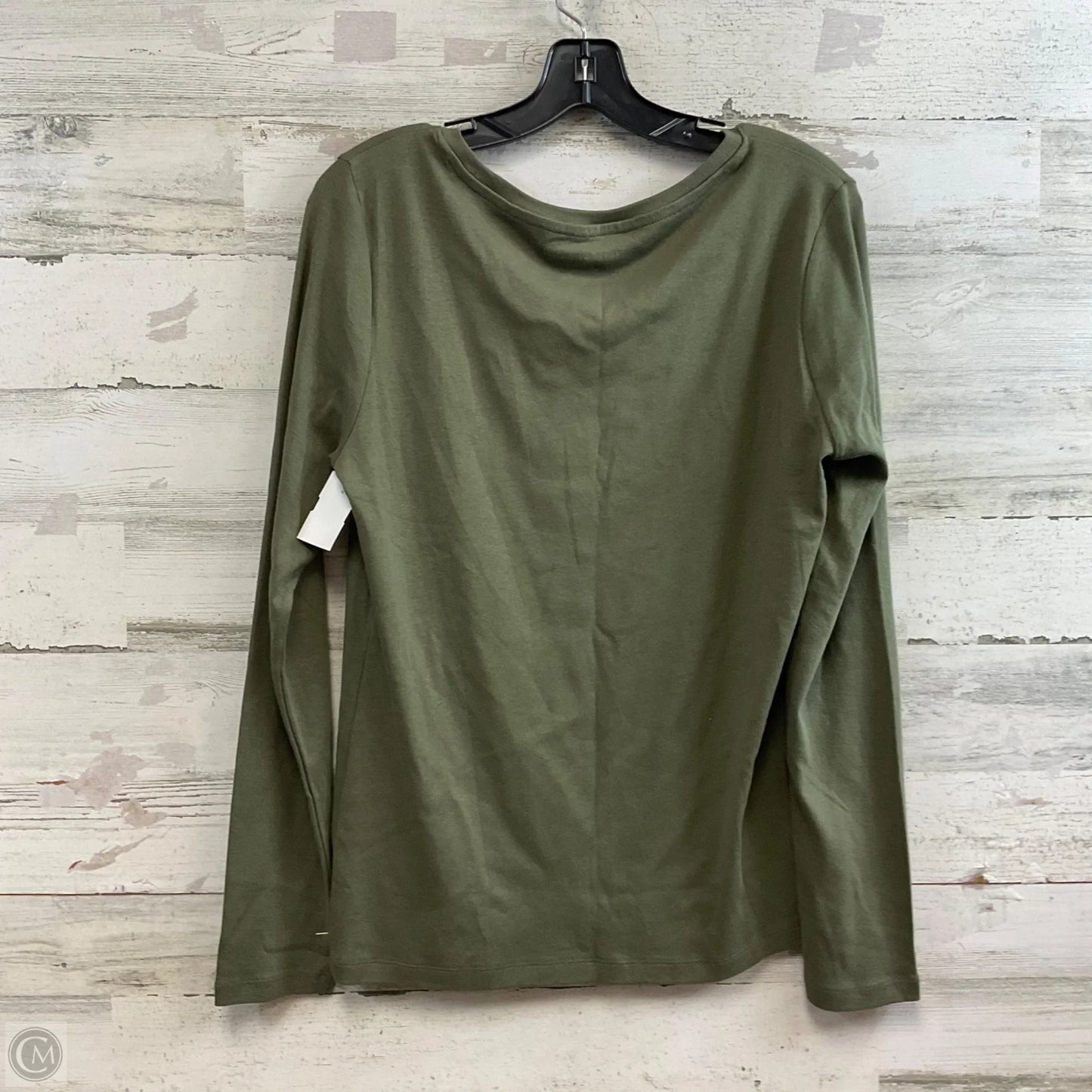 Top Long Sleeve By Tommy Hilfiger In Green, Size: L