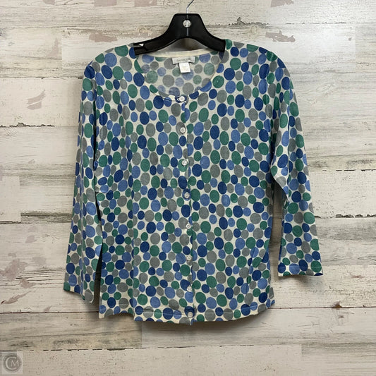 Sweater Cardigan By Garnet Hill In Blue, Size: M