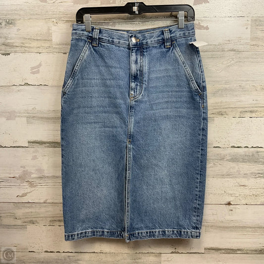 Skirt Mini & Short By Pilcro In Blue Denim, Size: 6