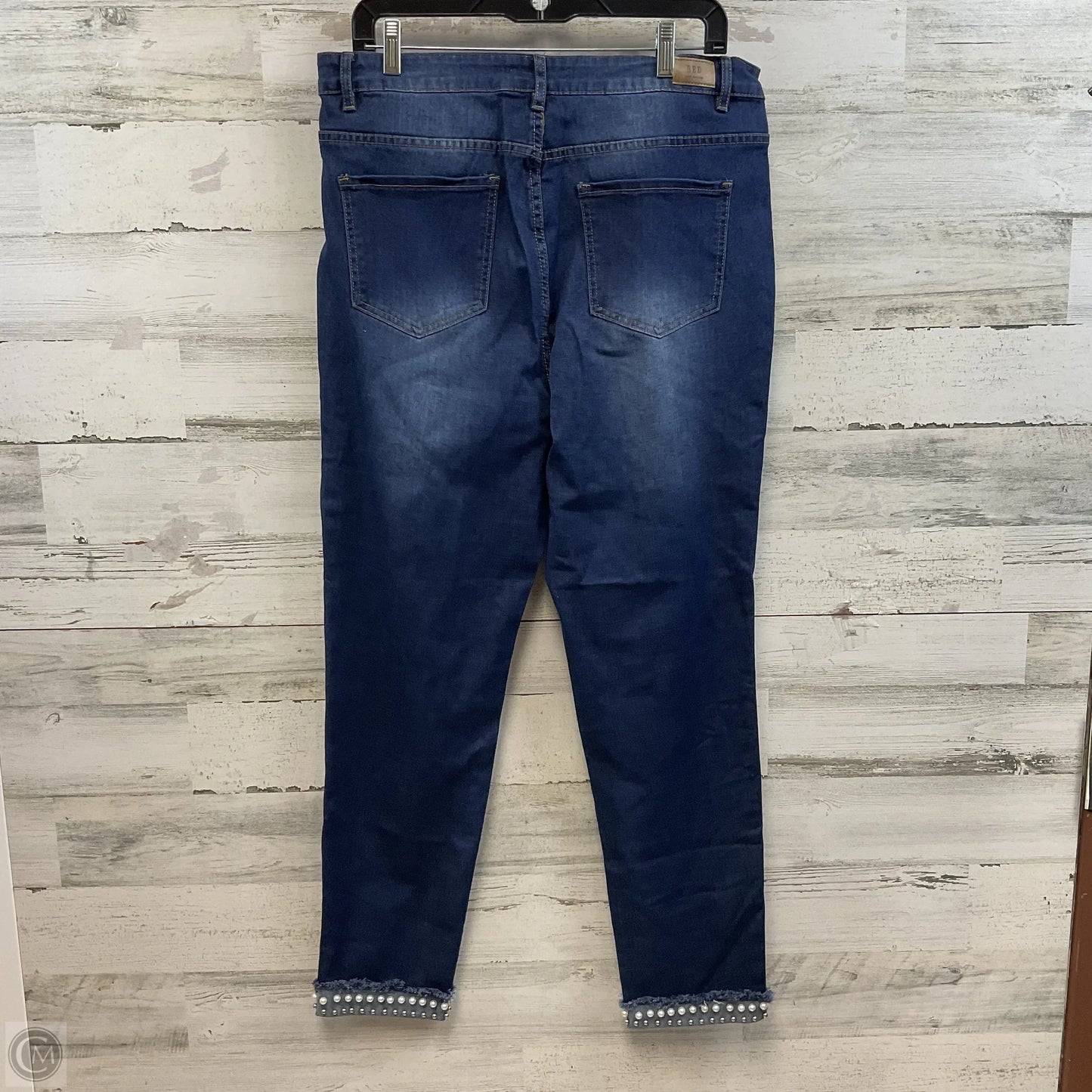Jeans Straight By Denim Couture In Blue Denim, Size: Xl