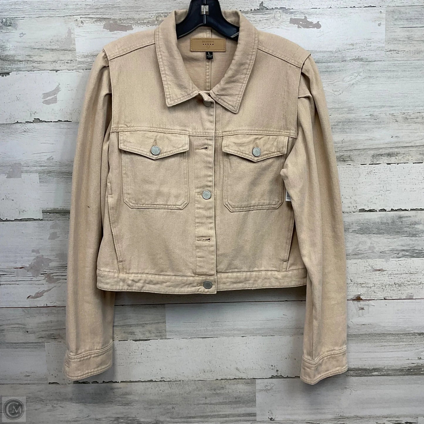 Jacket Denim By Blanknyc In Cream, Size: L