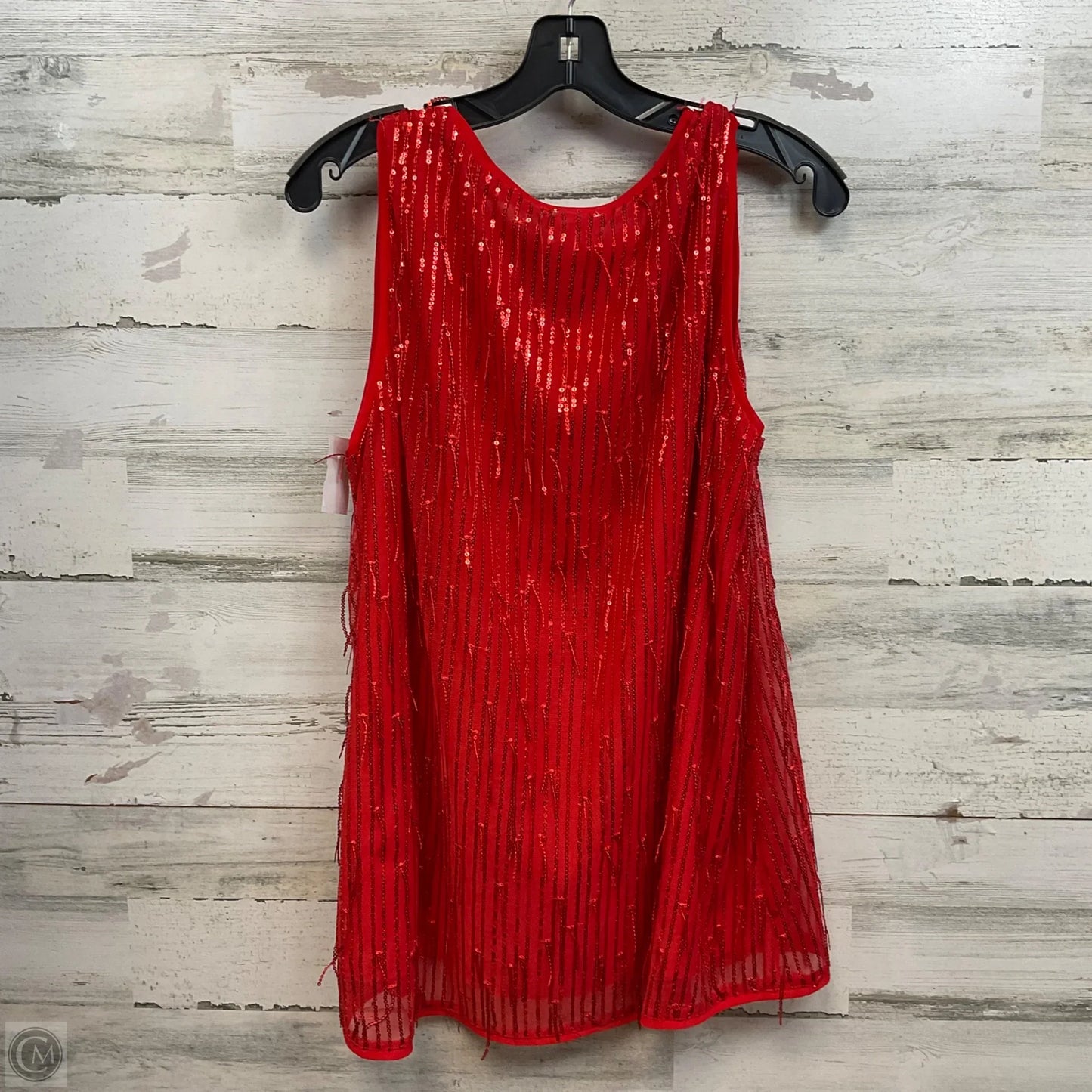 Top Sleeveless By Cotton Bleu In Red, Size: Xl