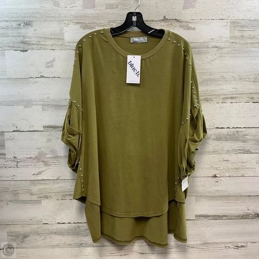 Top Short Sleeve By Blue B In Green, Size: L