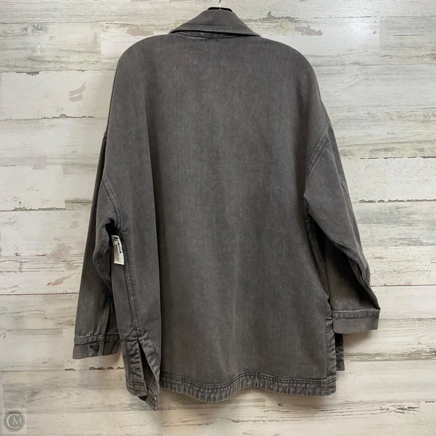 Jacket Shirt By We The Free In Black Denim, Size: S