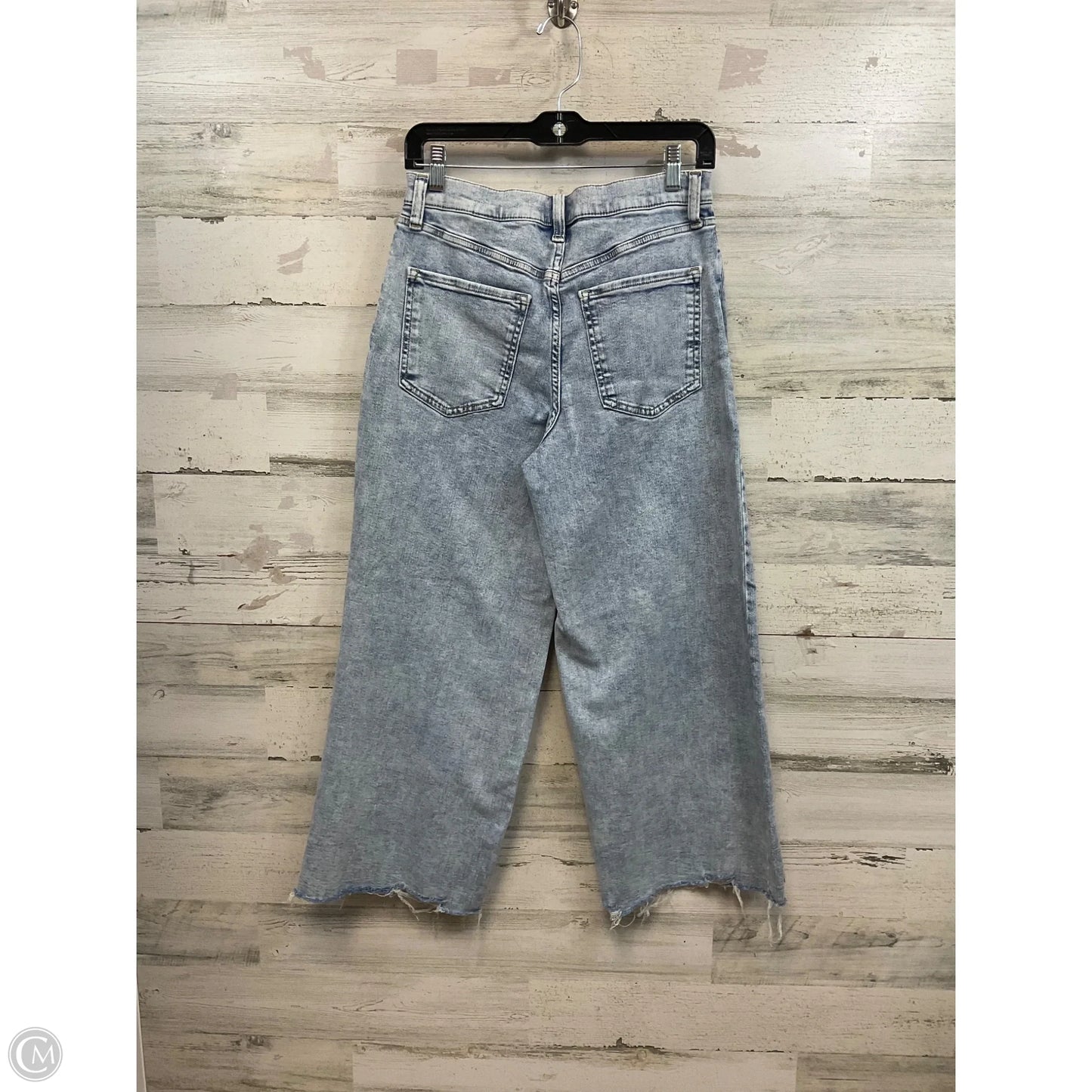 Jeans Wide Leg By Banana Republic In Blue Denim, Size: 6