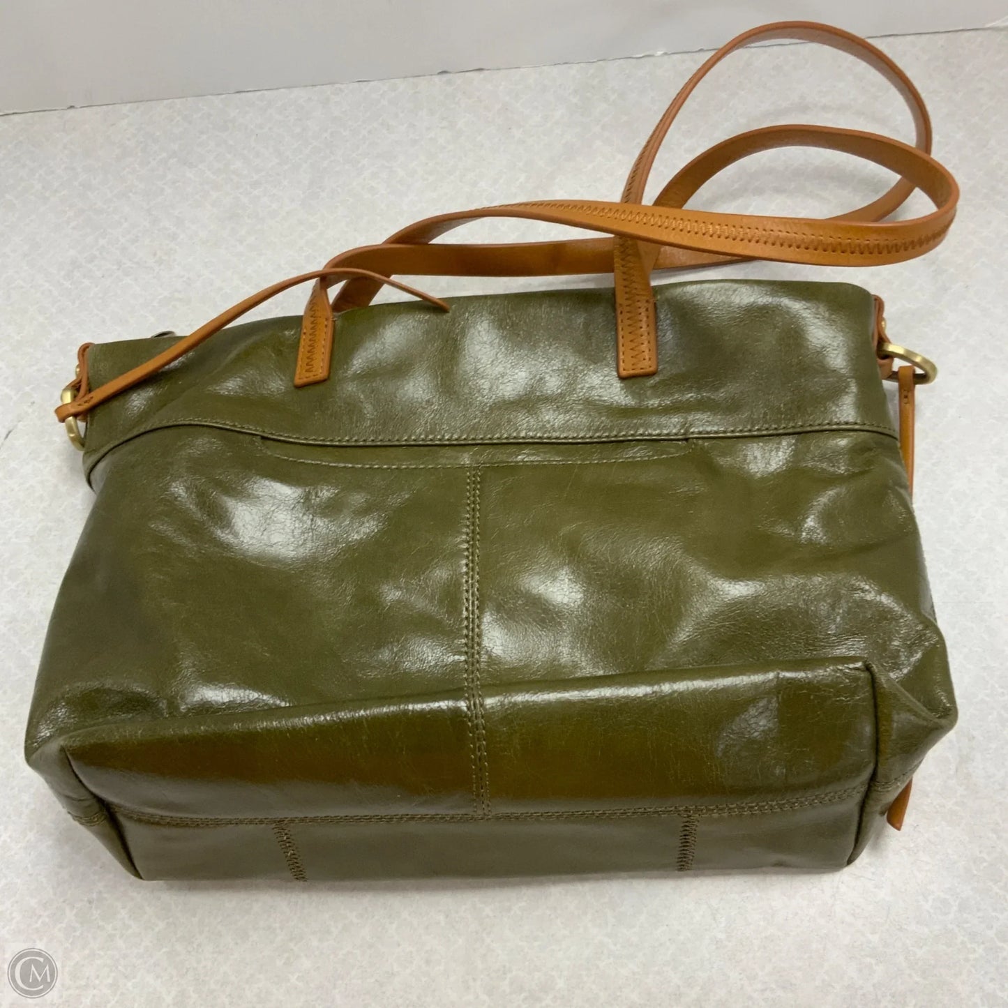 Handbag Leather By Hobo Intl, Size: Medium