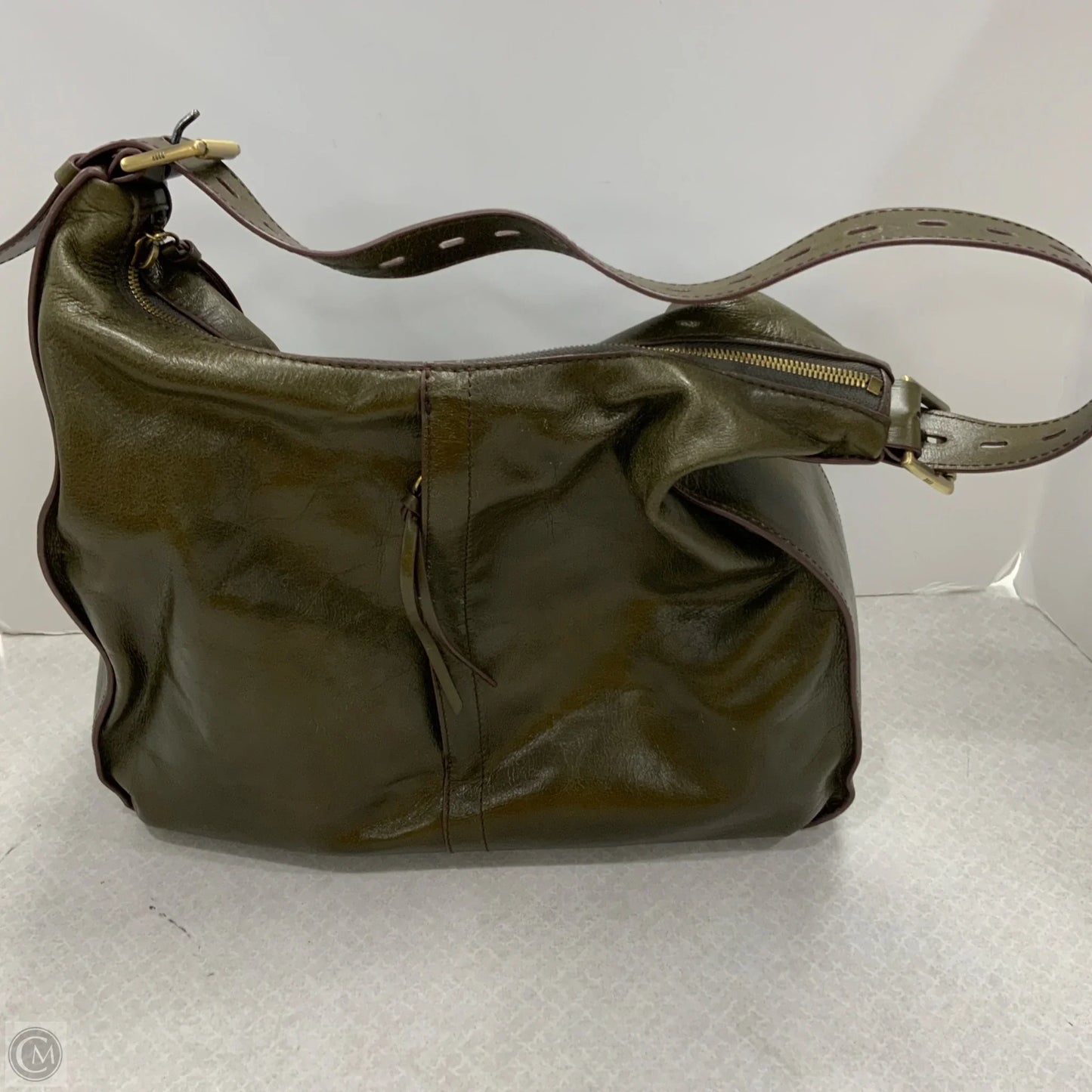 Handbag Leather By Hobo Intl, Size: Large