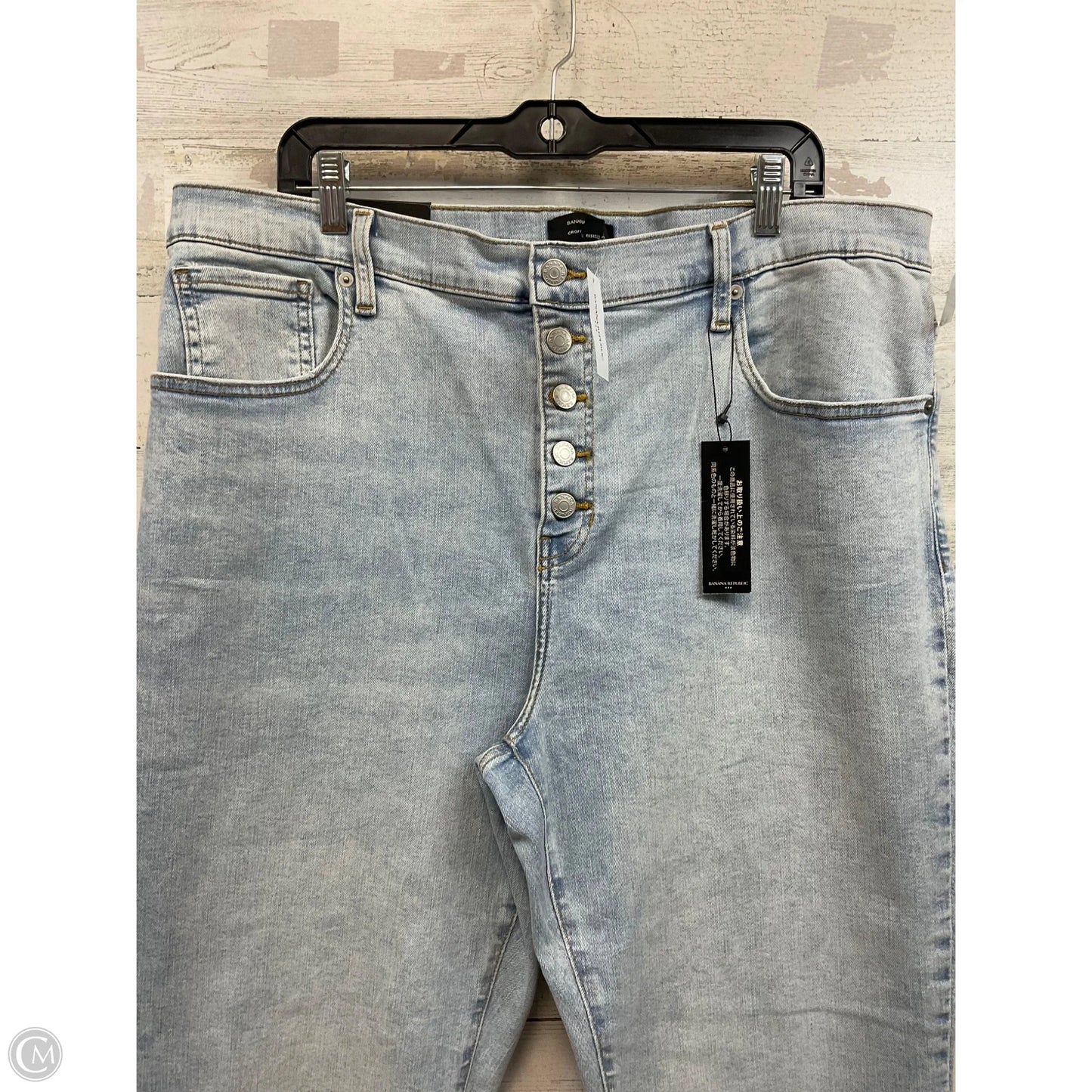 Jeans Boot Cut By Banana Republic In Blue Denim, Size: 20