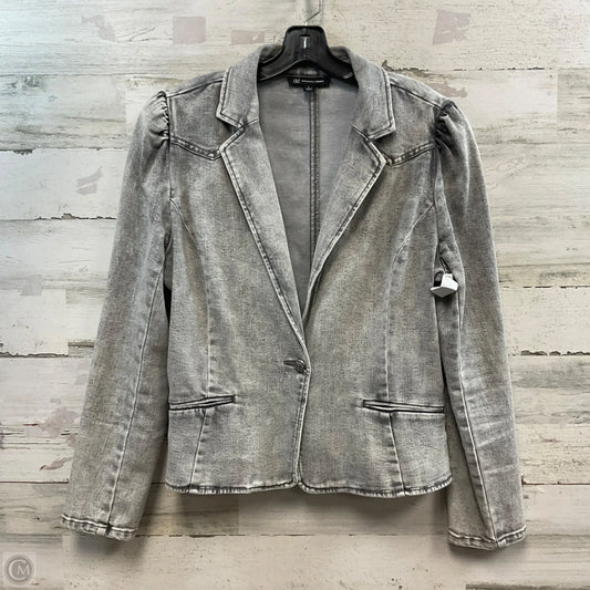 Jacket Denim By Inc In Black Denim, Size: L