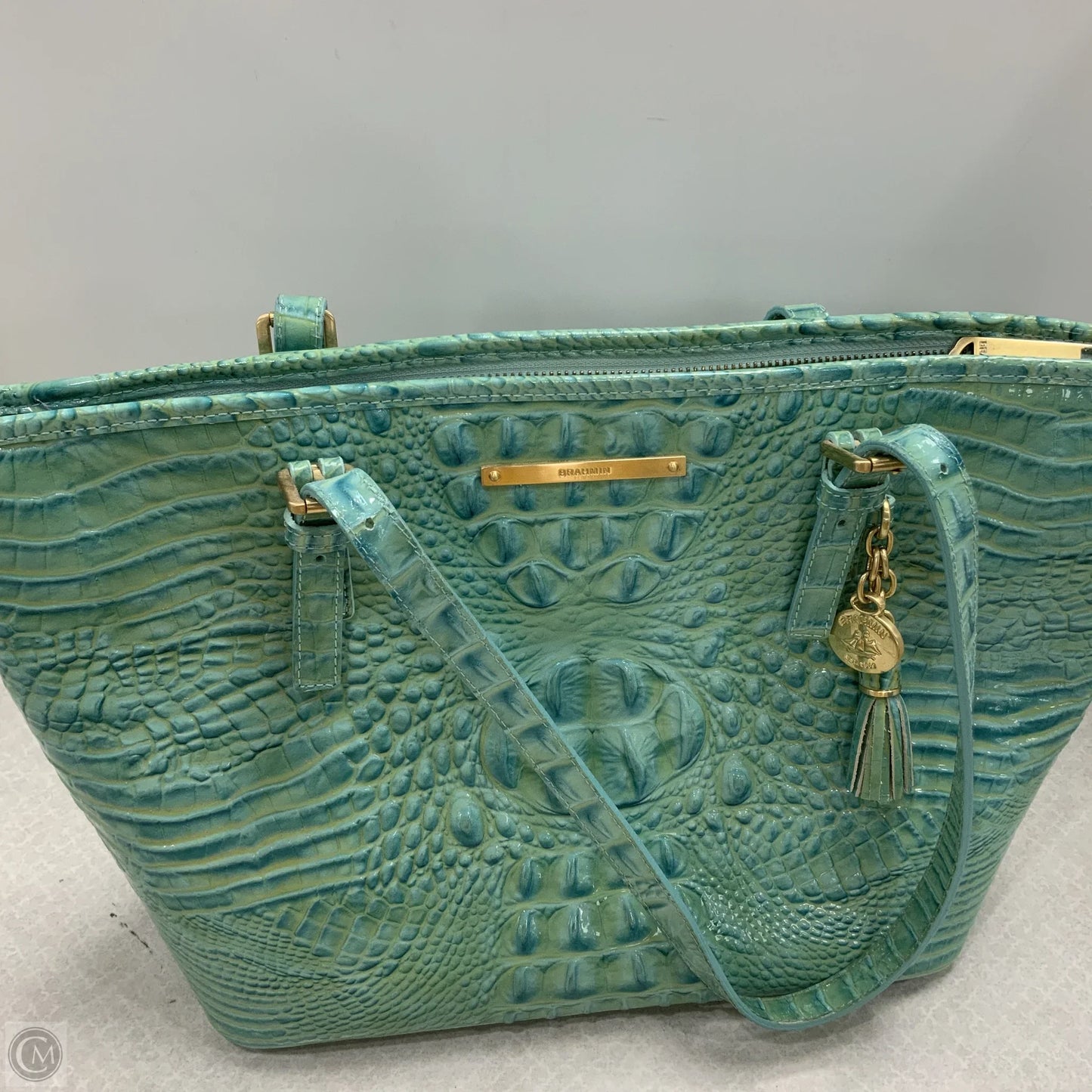 Handbag Designer By Brahmin, Size: Large