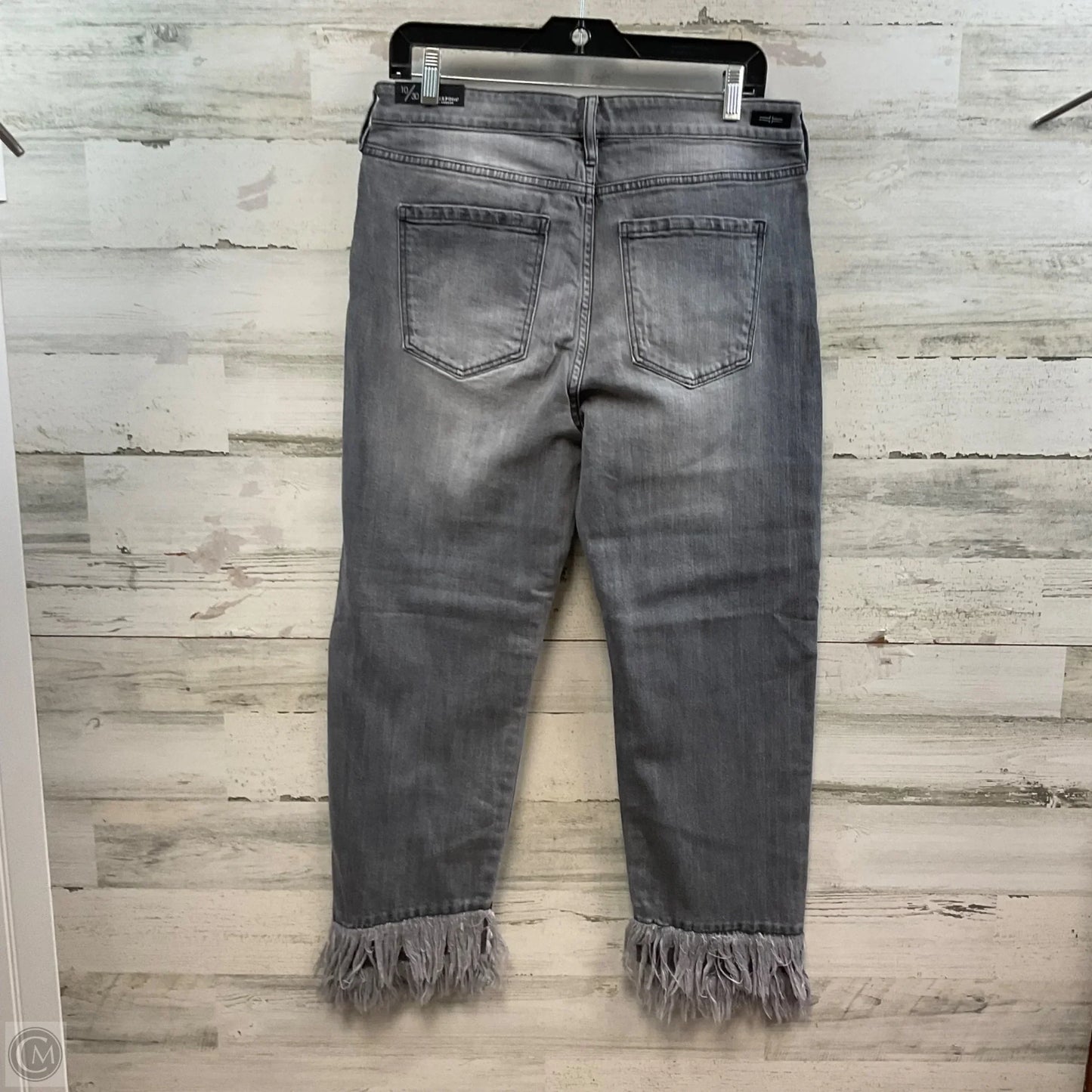 Jeans Straight By Liverpool In Black Denim, Size: 10