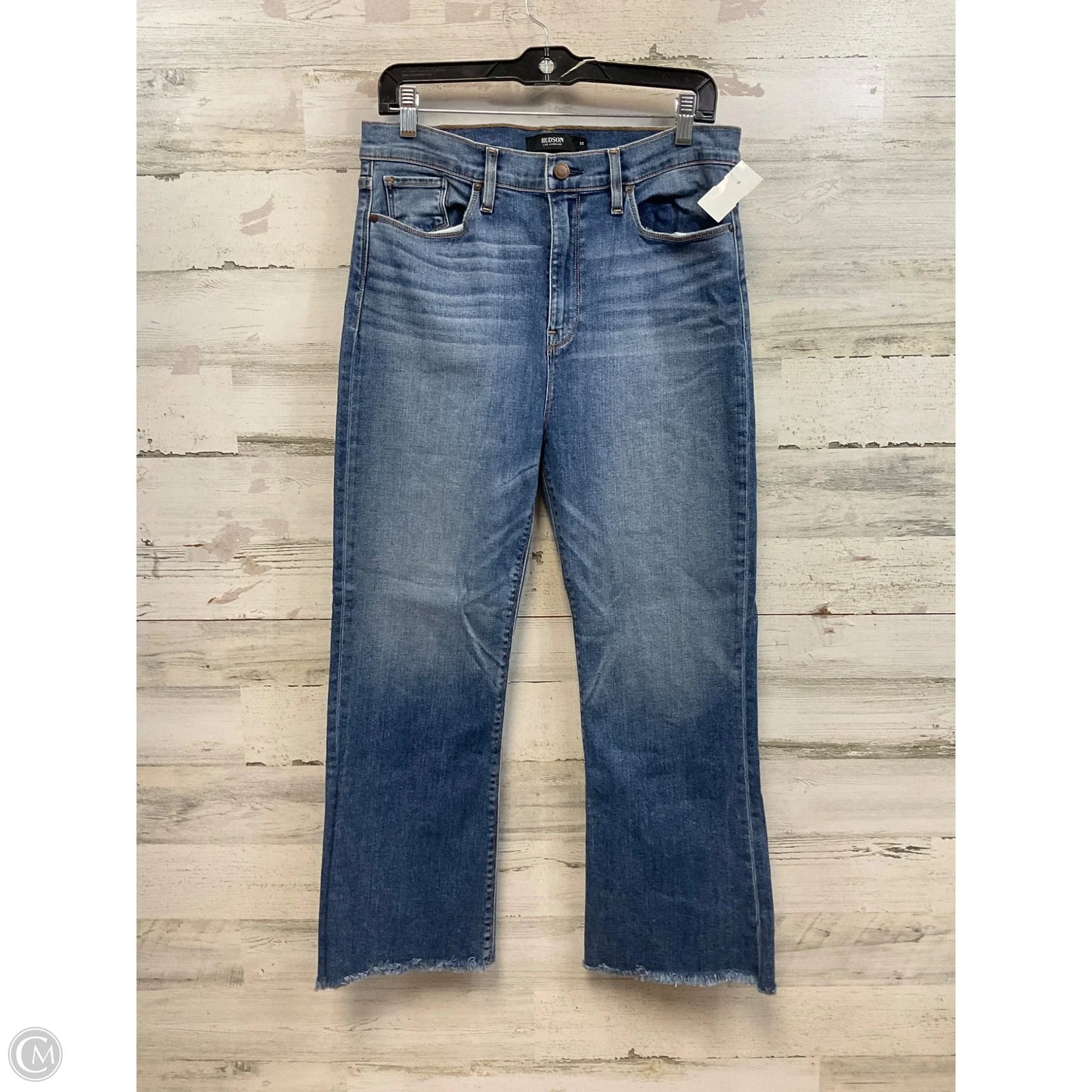 Jeans Boot Cut By Hudson In Blue Denim, Size: 14