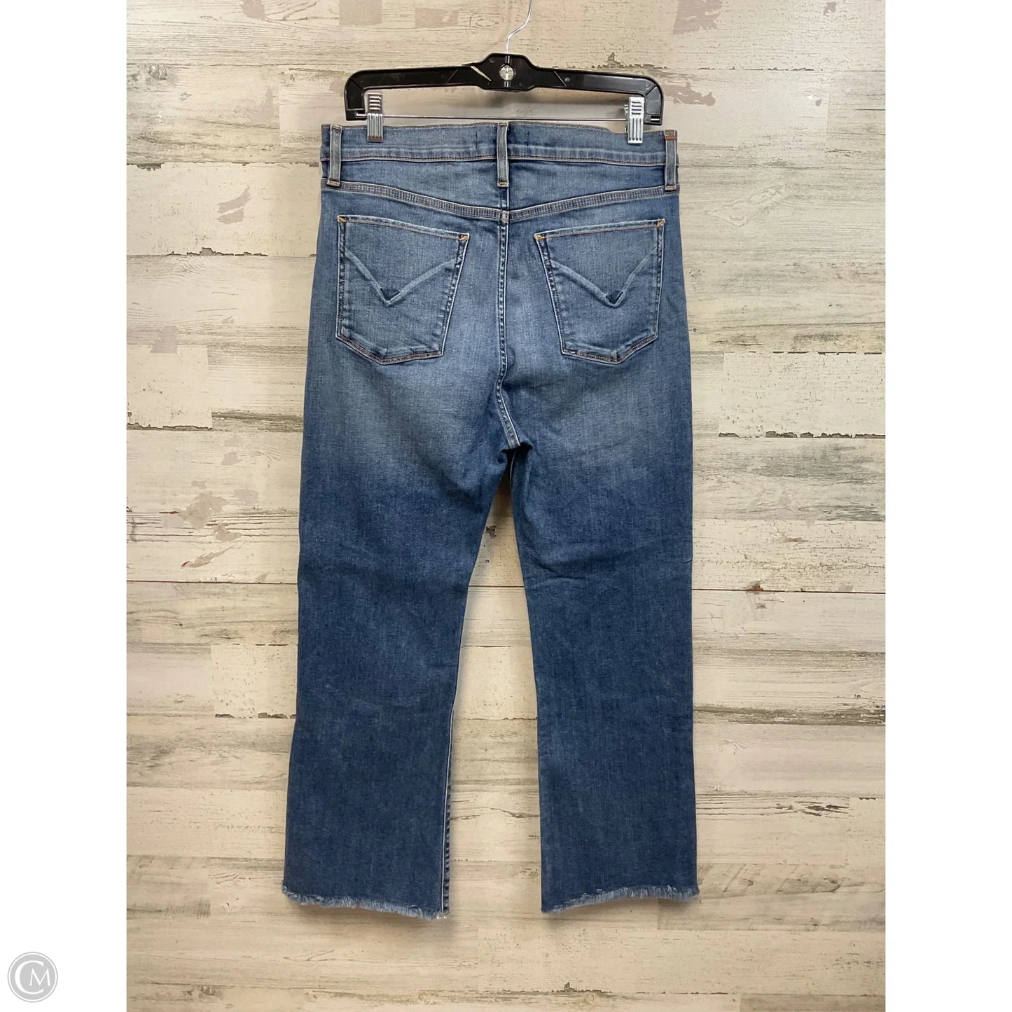 Jeans Boot Cut By Hudson In Blue Denim, Size: 14