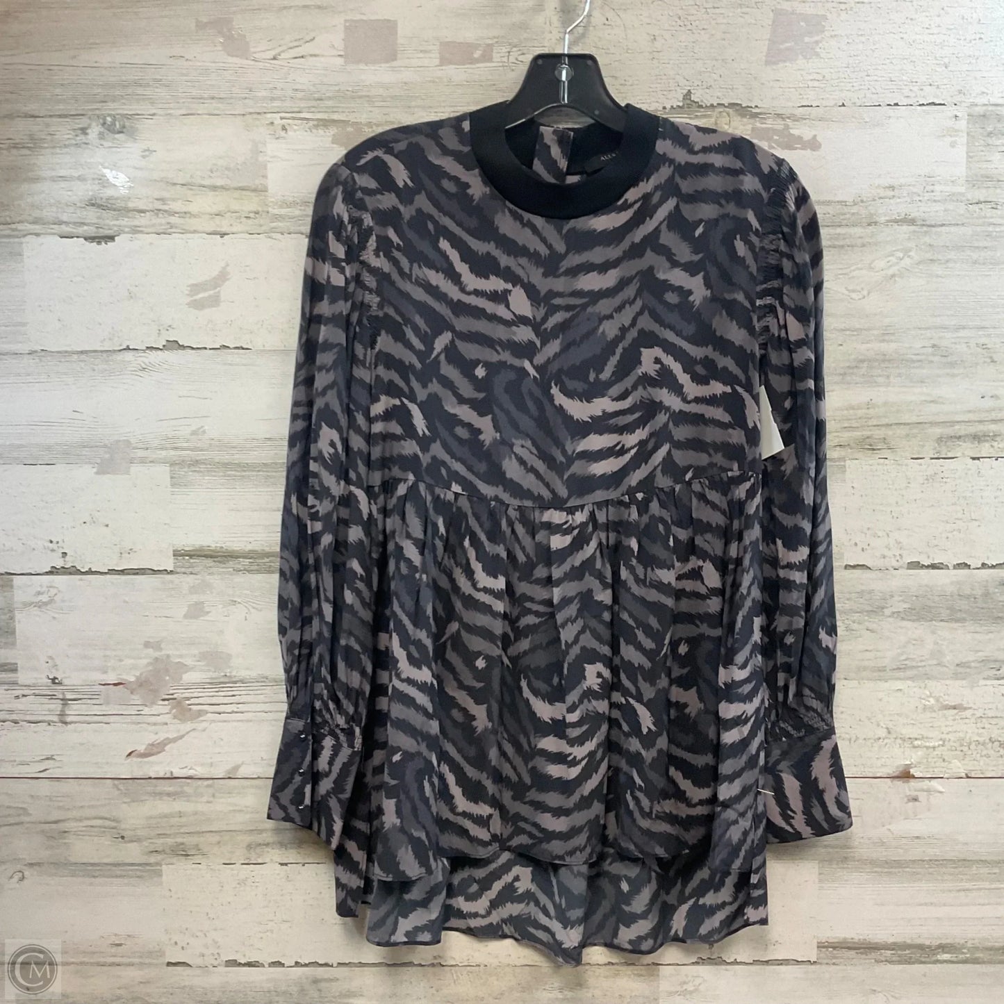Top Long Sleeve Designer By All Saints In Black, Size: S