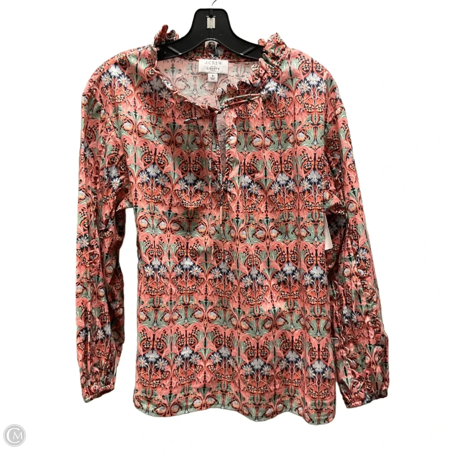 Top Long Sleeve By J. Crew In Orange, Size: S