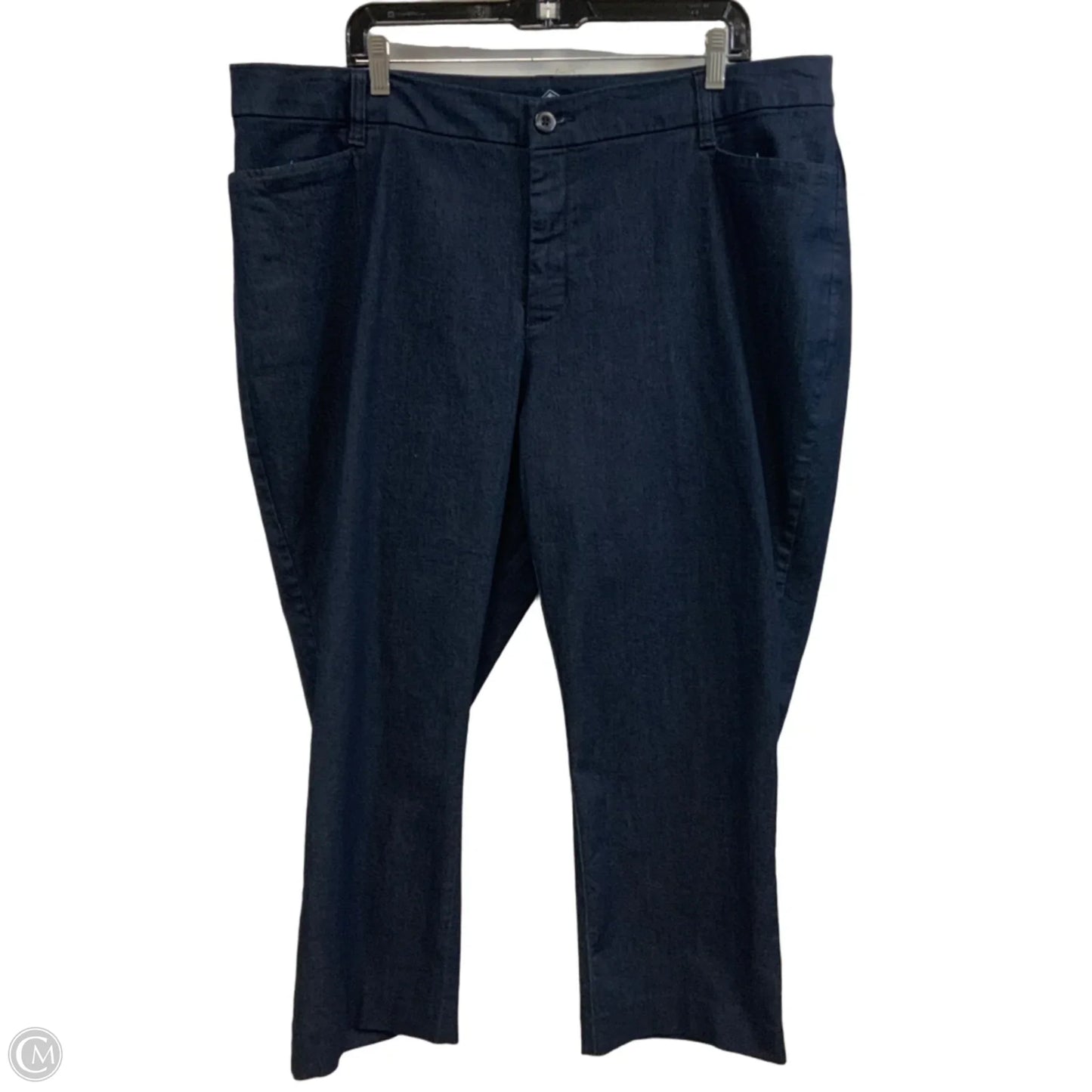 Jeans Straight By St Johns Bay In Blue Denim, Size: 22