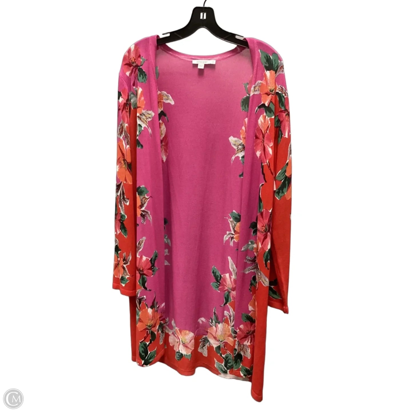 Cardigan By Chicos In Red, Size: L