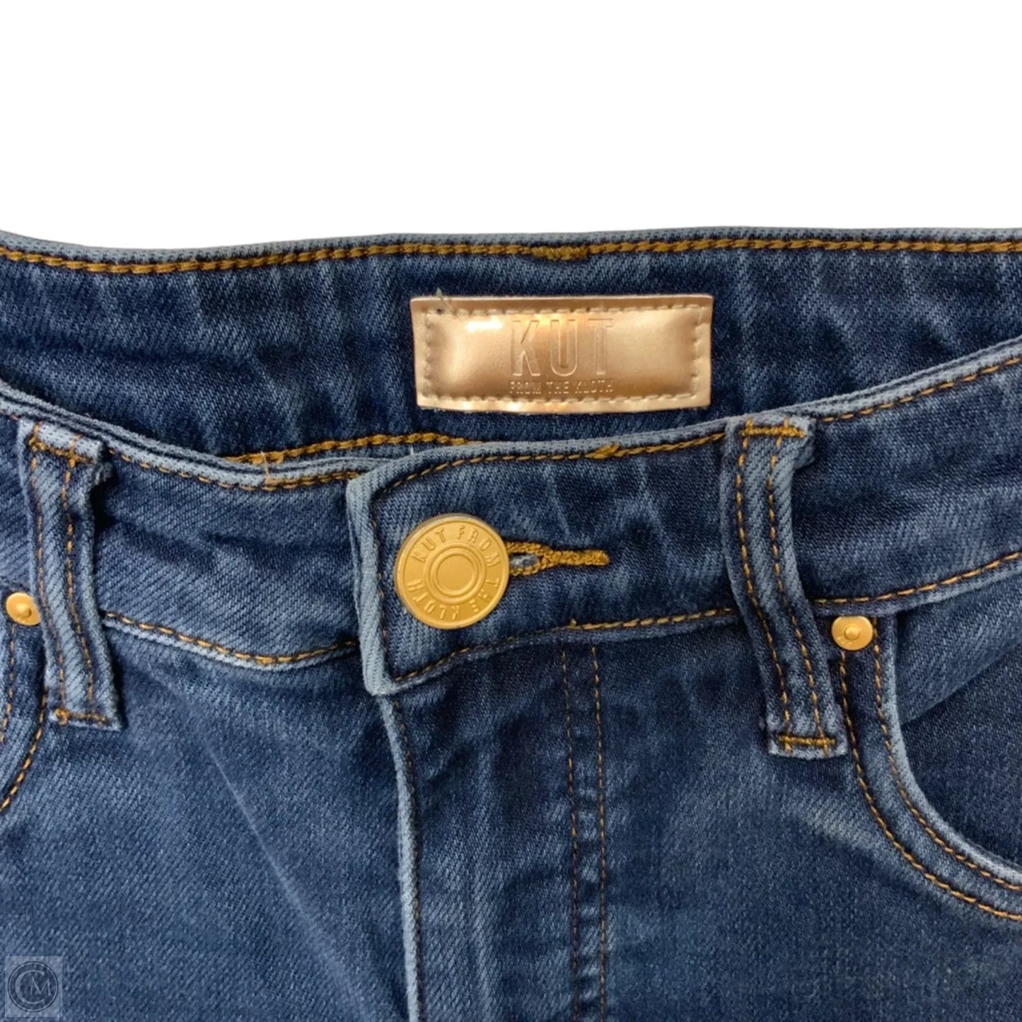 Jeans Boot Cut By Kut In Blue Denim, Size: 0
