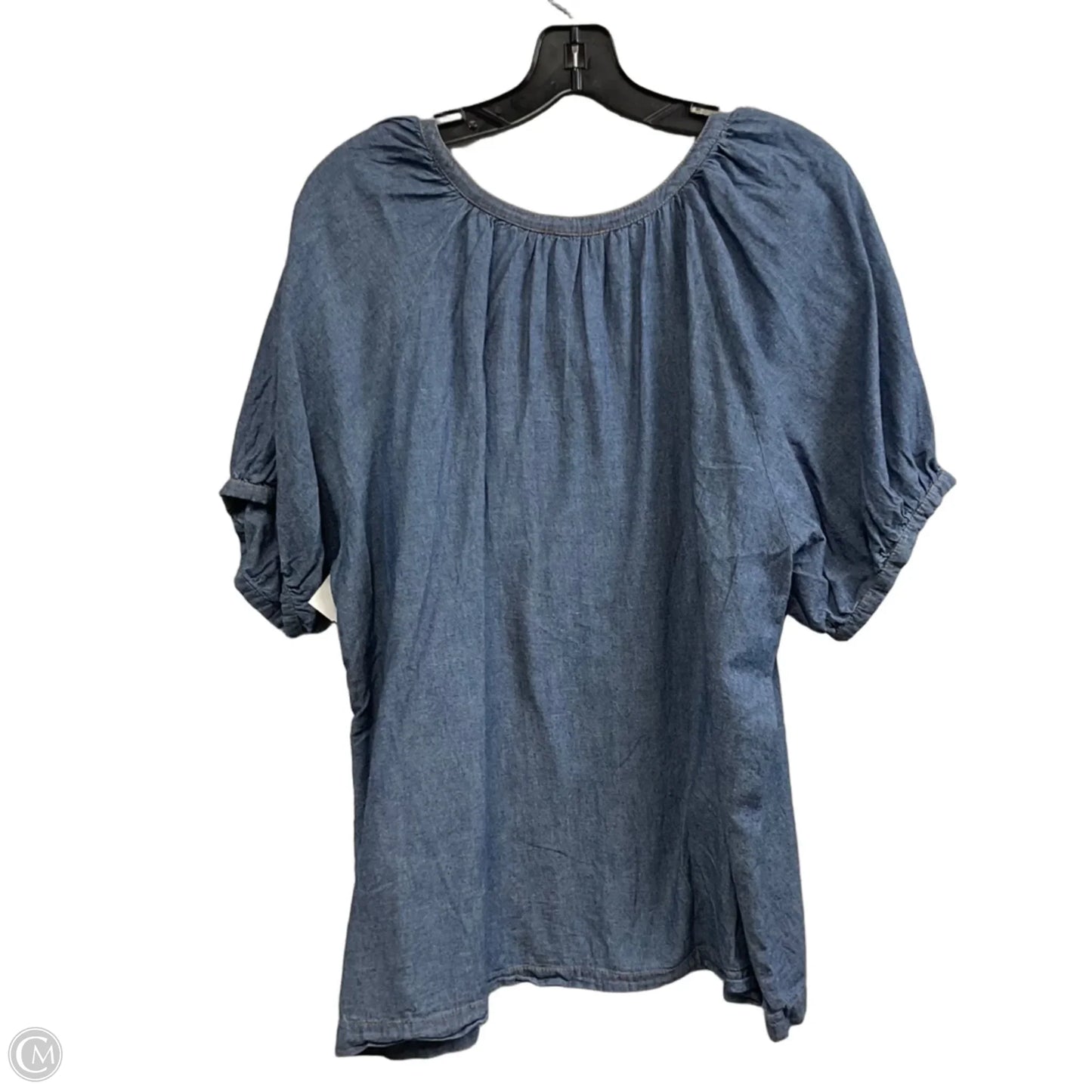 Top Short Sleeve By Sundance In Blue, Size: Xl