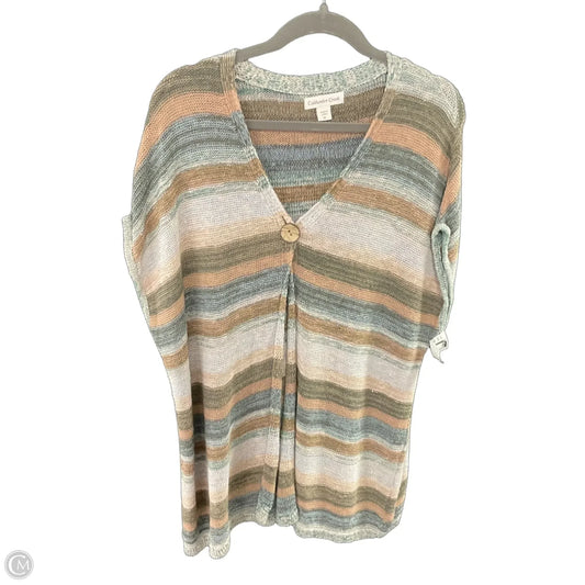 Sweater Cardigan By Coldwater Creek In Green, Size: 1x