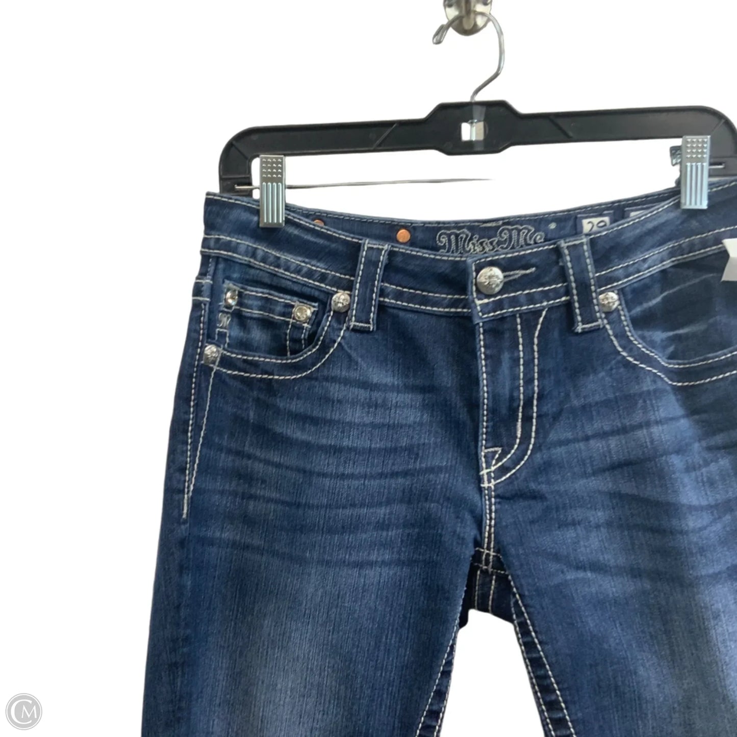 Jeans Skinny By Miss Me In Blue Denim, Size: 8