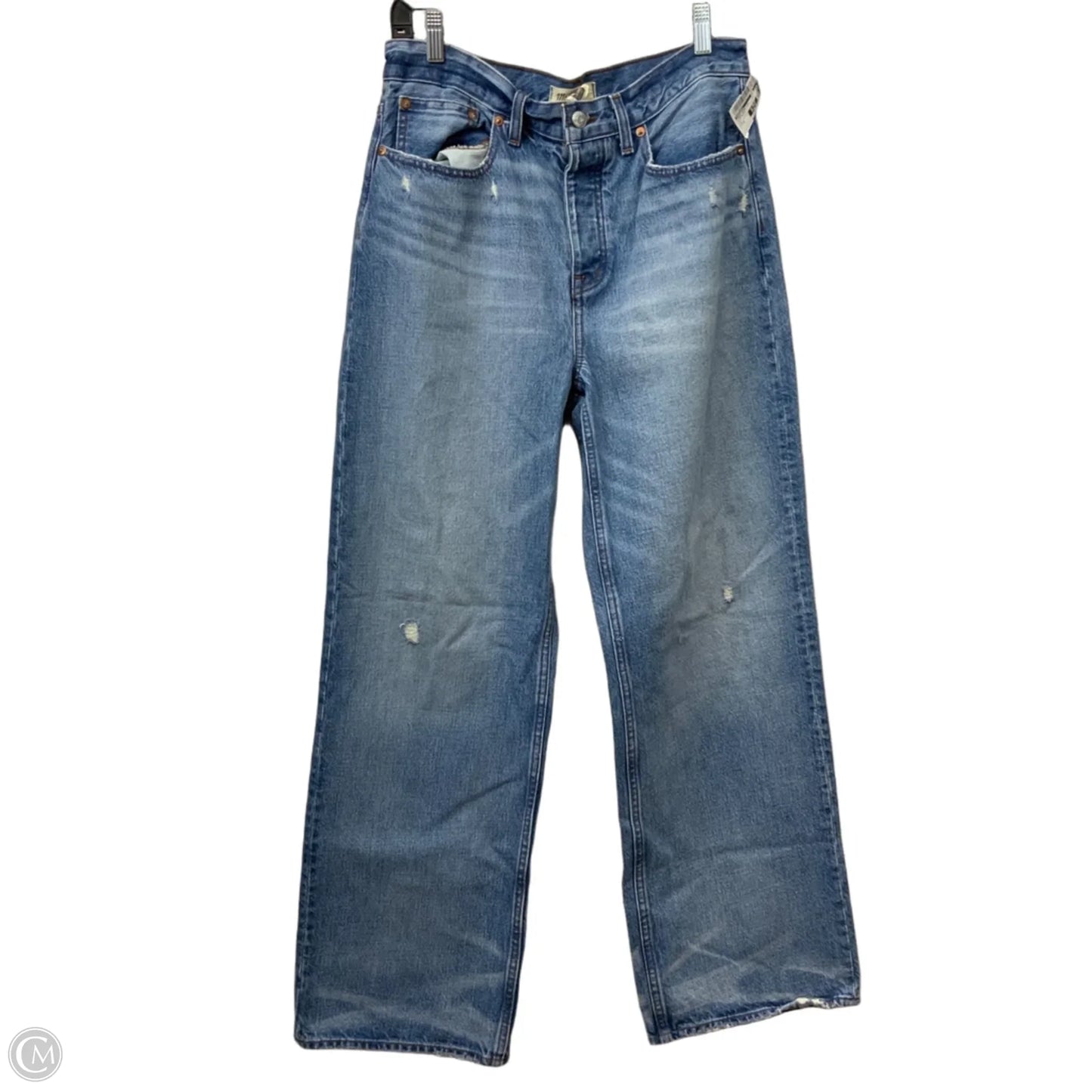 Jeans Wide Leg By Madewell In Blue Denim, Size: 4