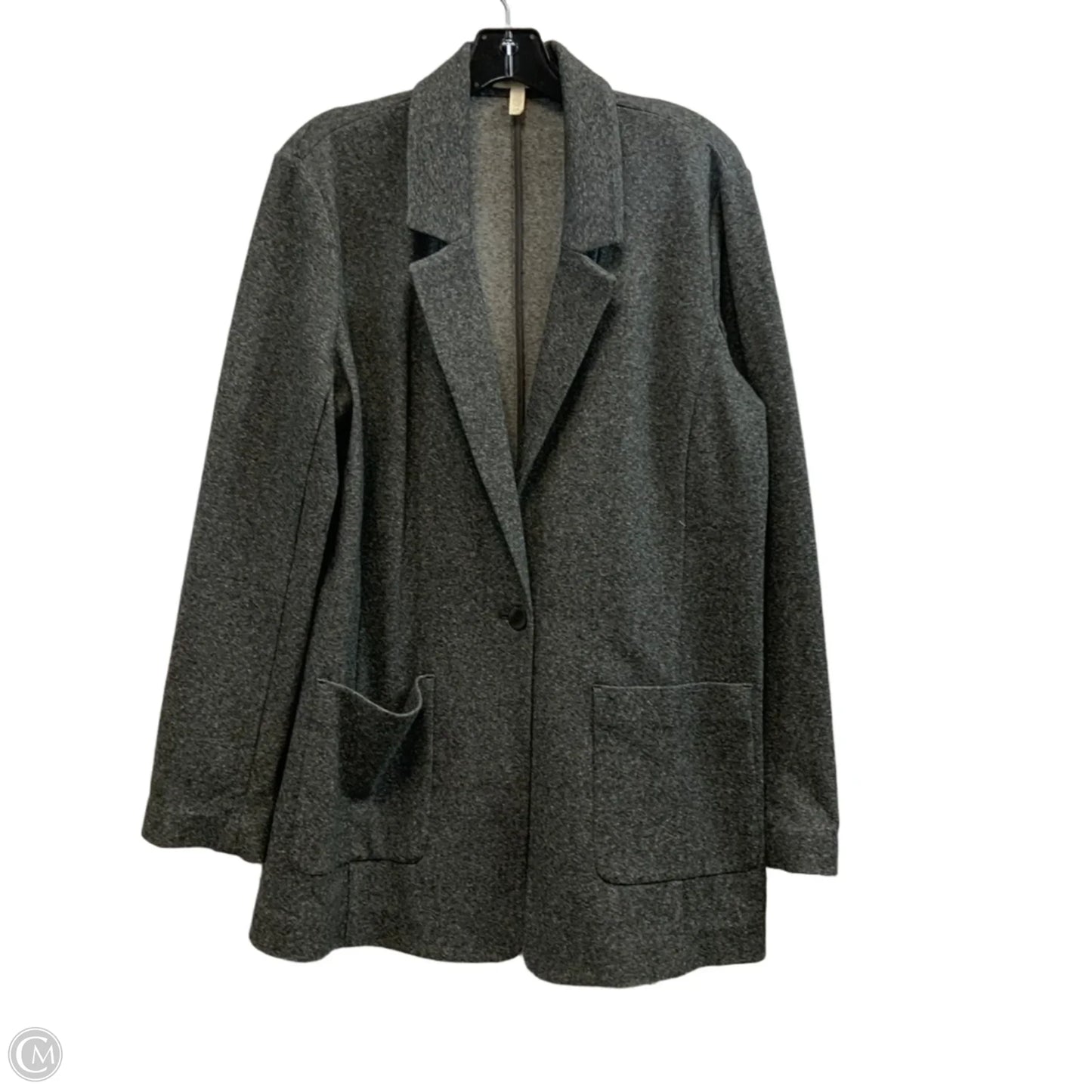 Blazer By Eileen Fisher In Grey, Size: L