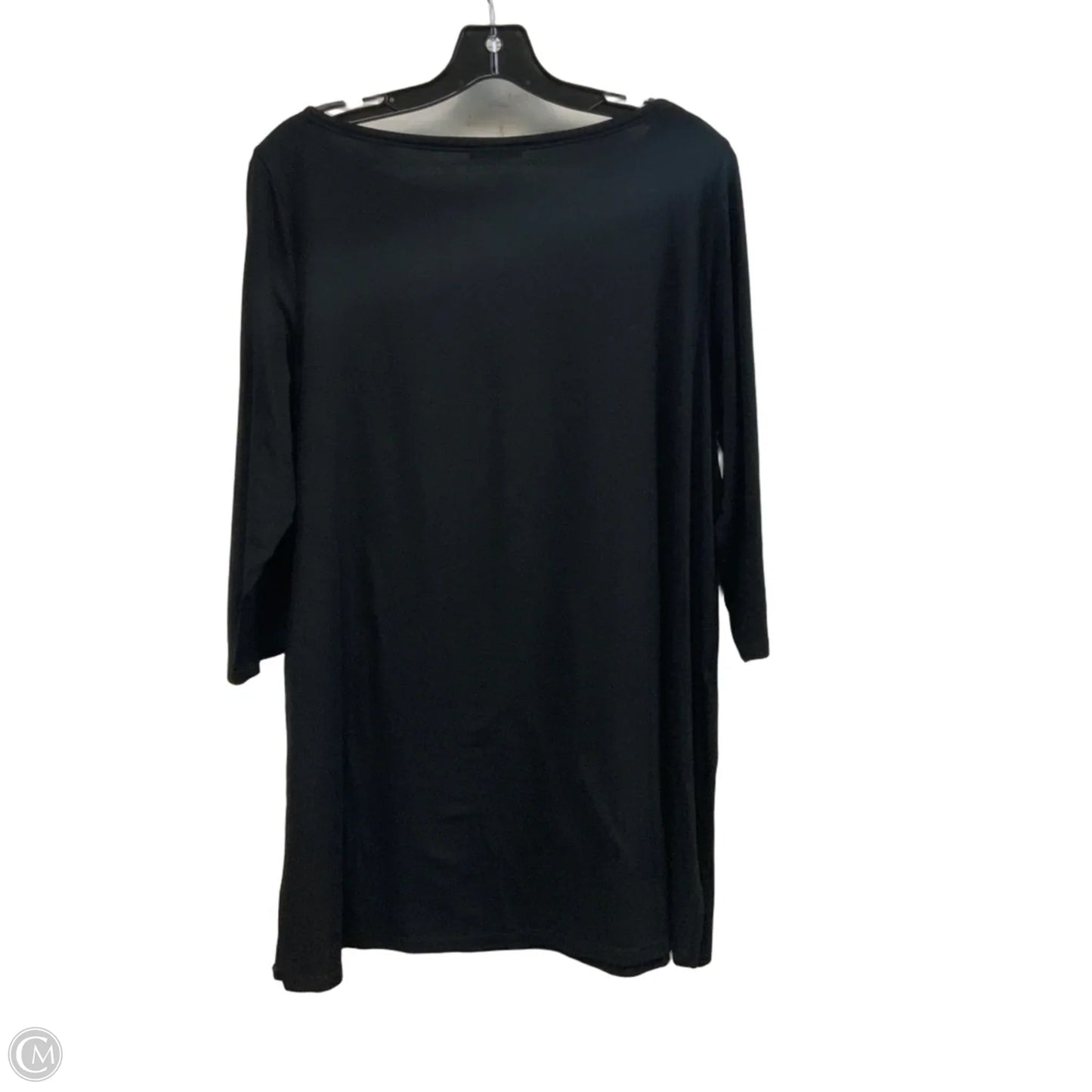 Top Long Sleeve By Eileen Fisher In Black, Size: L