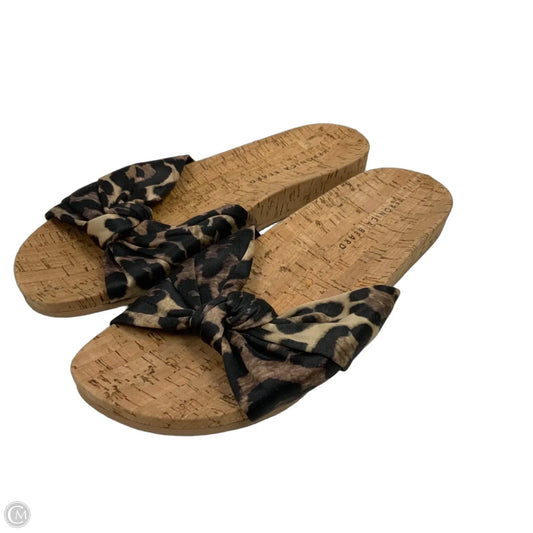 Sandals Flats By Veronica Beard In Animal Print, Size: 9