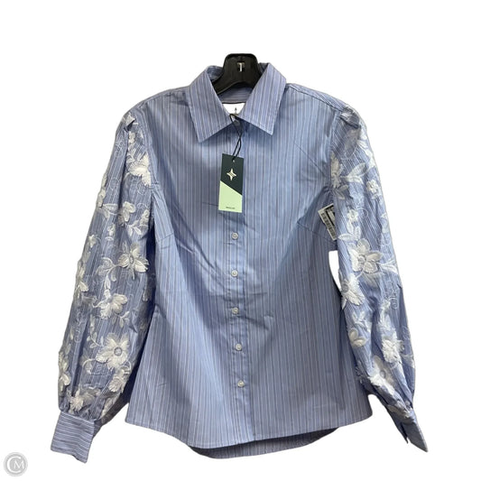 Blouse Long Sleeve By Tuckernuck In Blue, Size: Xxs
