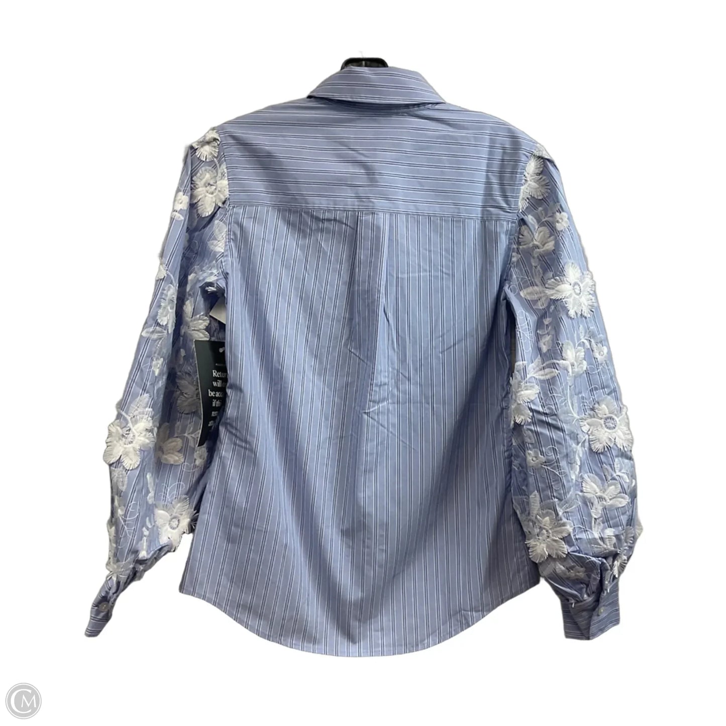 Blouse Long Sleeve By Tuckernuck In Blue, Size: Xxs