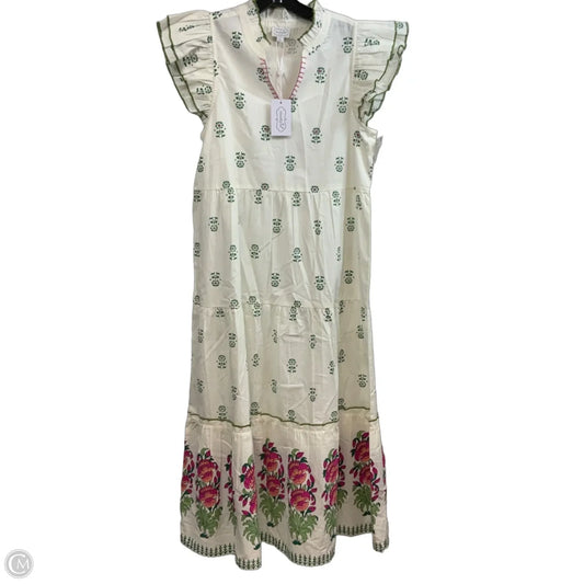 Dress Casual Maxi By Mudpie In White, Size: S