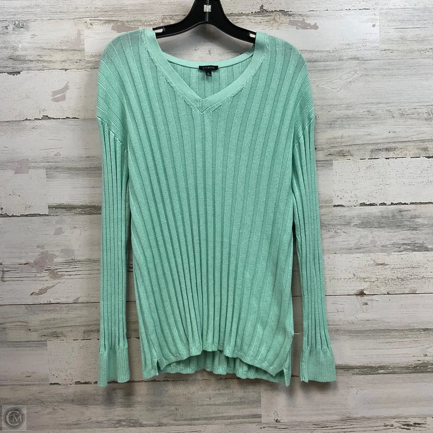 Sweater By Talbots In Green, Size: Xl