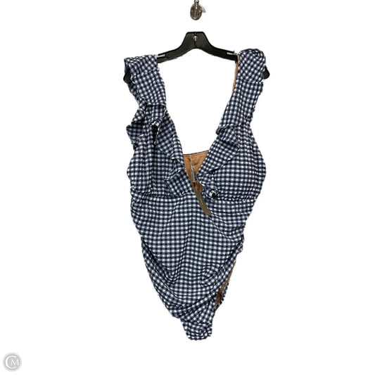 Swimsuit By J. Crew In Blue & White, Size: 3x