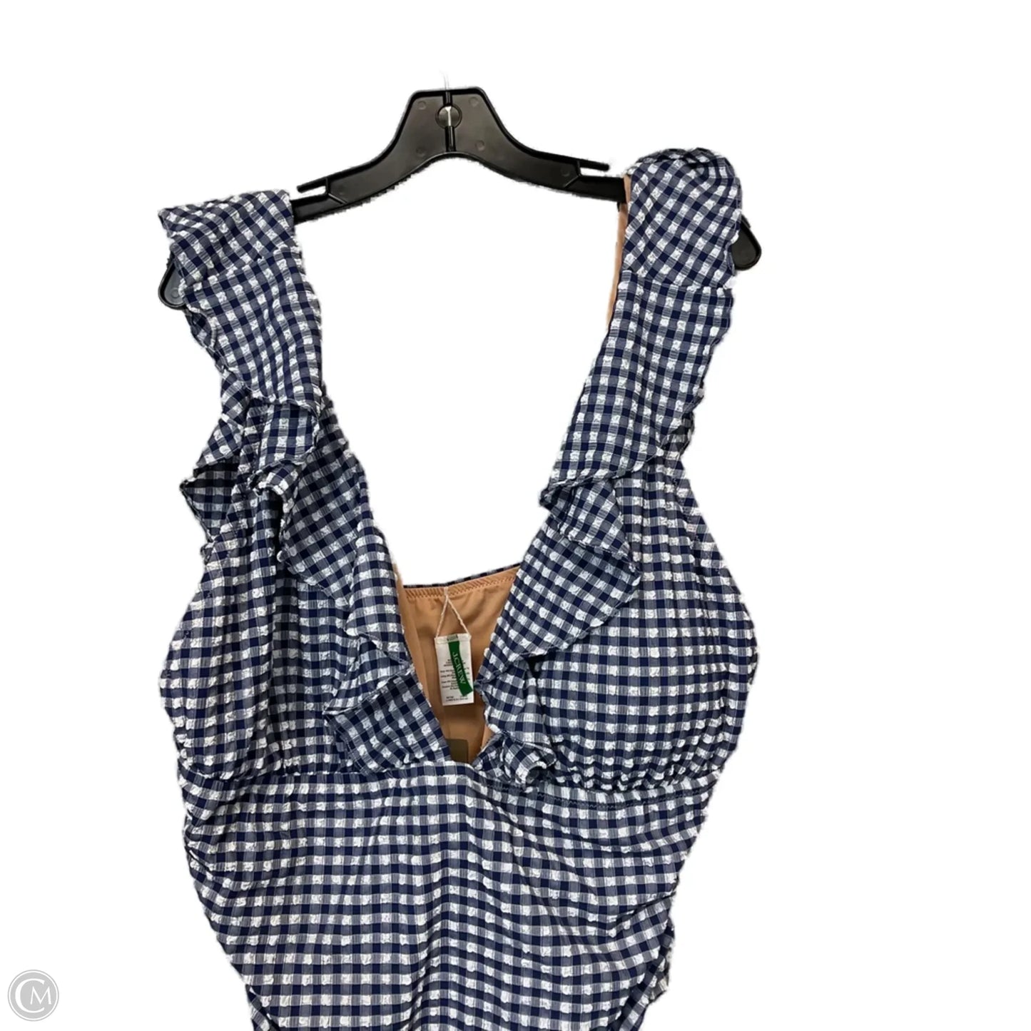 Swimsuit By J. Crew In Blue & White, Size: 3x