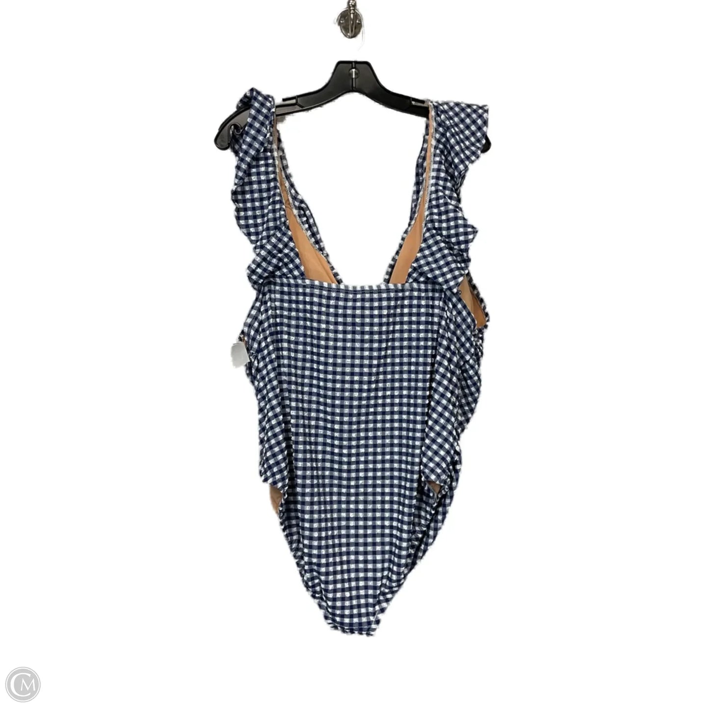 Swimsuit By J. Crew In Blue & White, Size: 3x