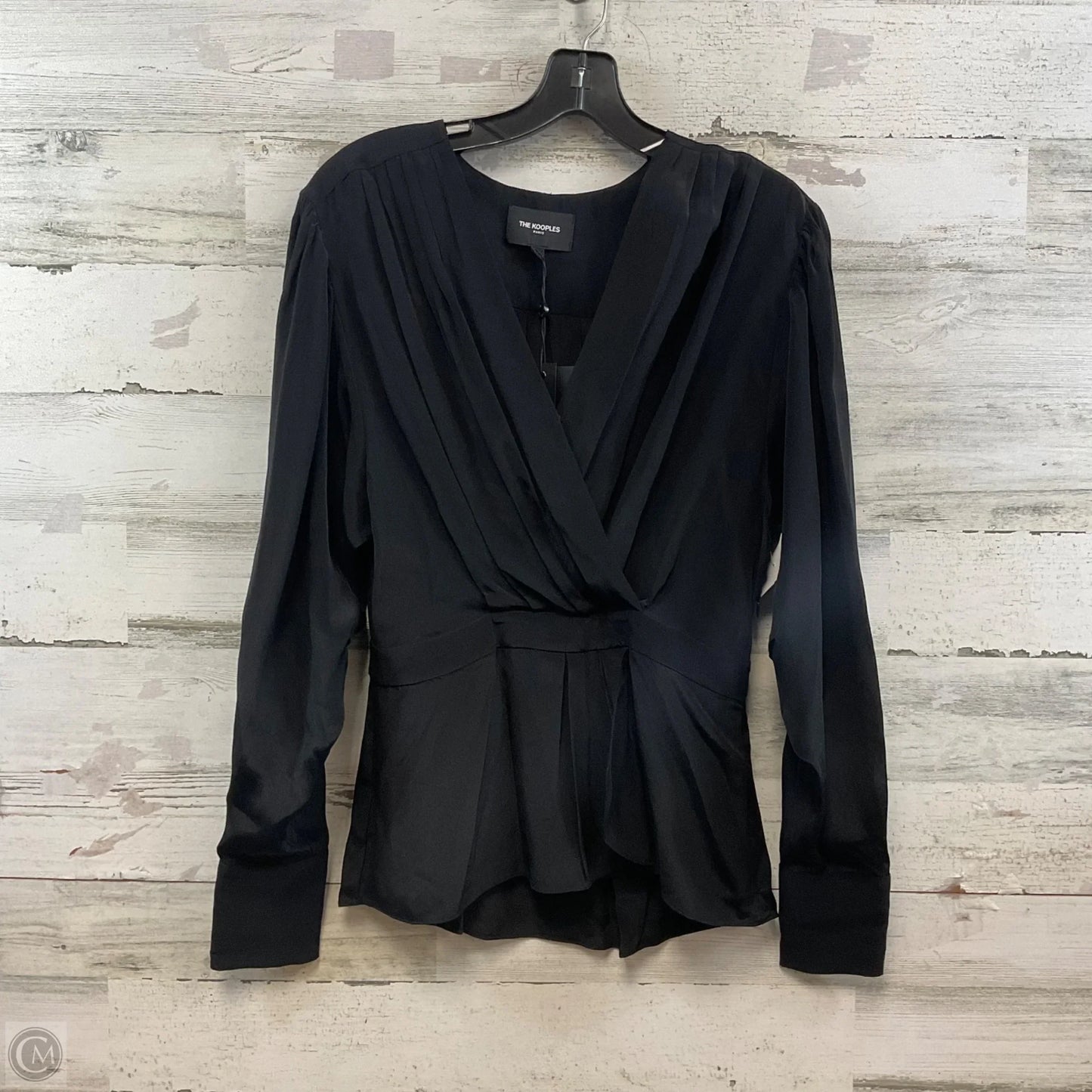 Blouse Long Sleeve By The Kooples In Black, Size: S